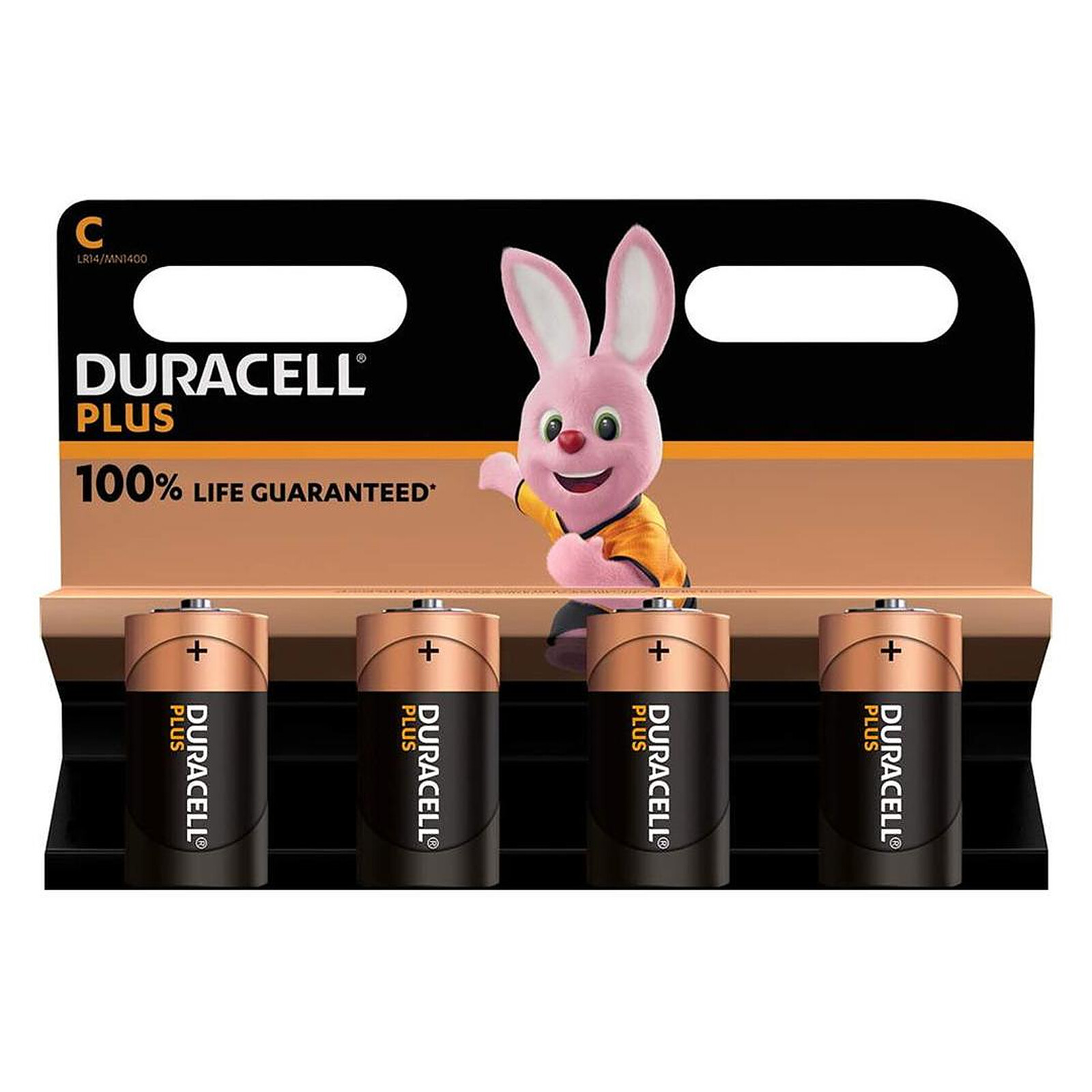 Pile et chargeur Duracell Plus C (par 4) - Autre vue