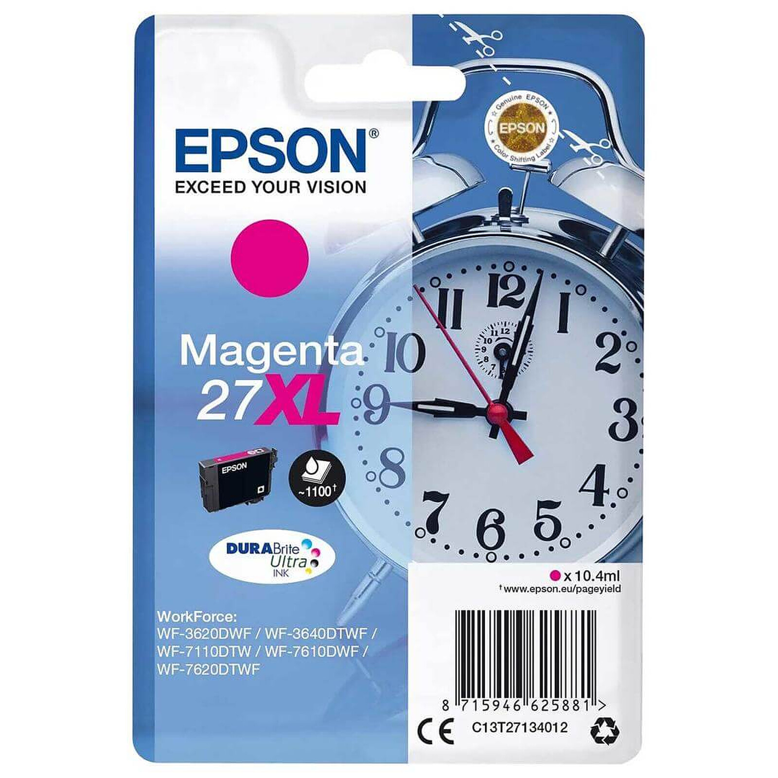 Cartouche d'encre Epson Réveil 27XL Magenta - Autre vue