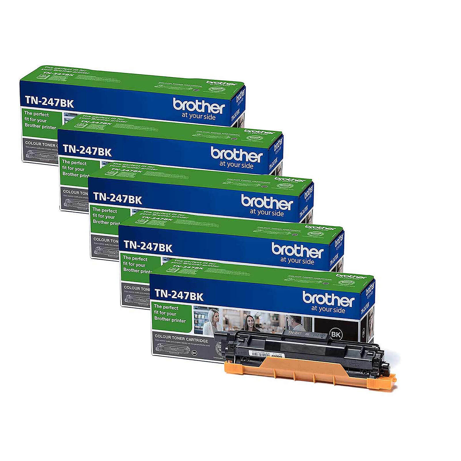 Toner Brother TN-247 - Noir Pack x5 - Autre vue