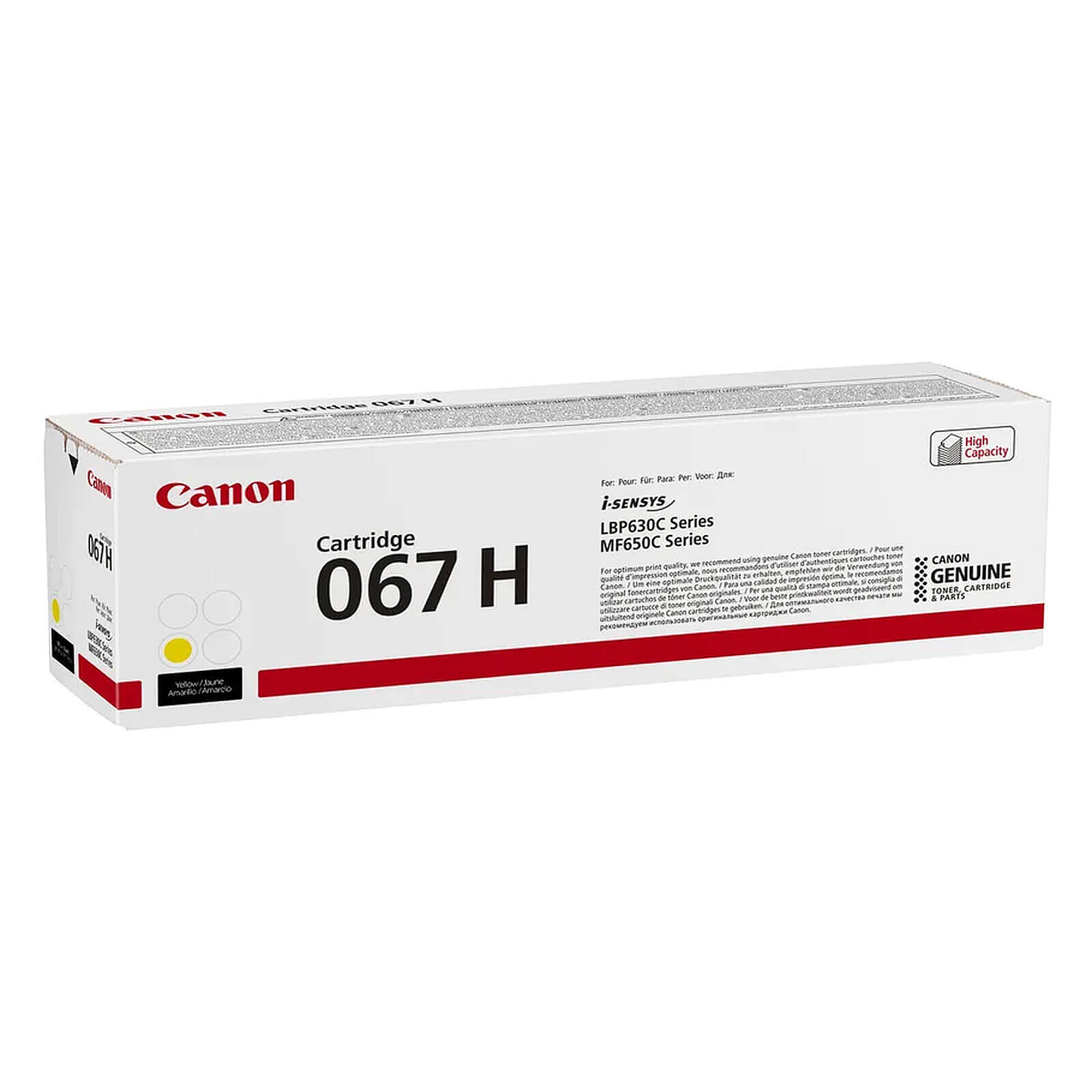 Toner Canon 067 H - Jaune - Autre vue