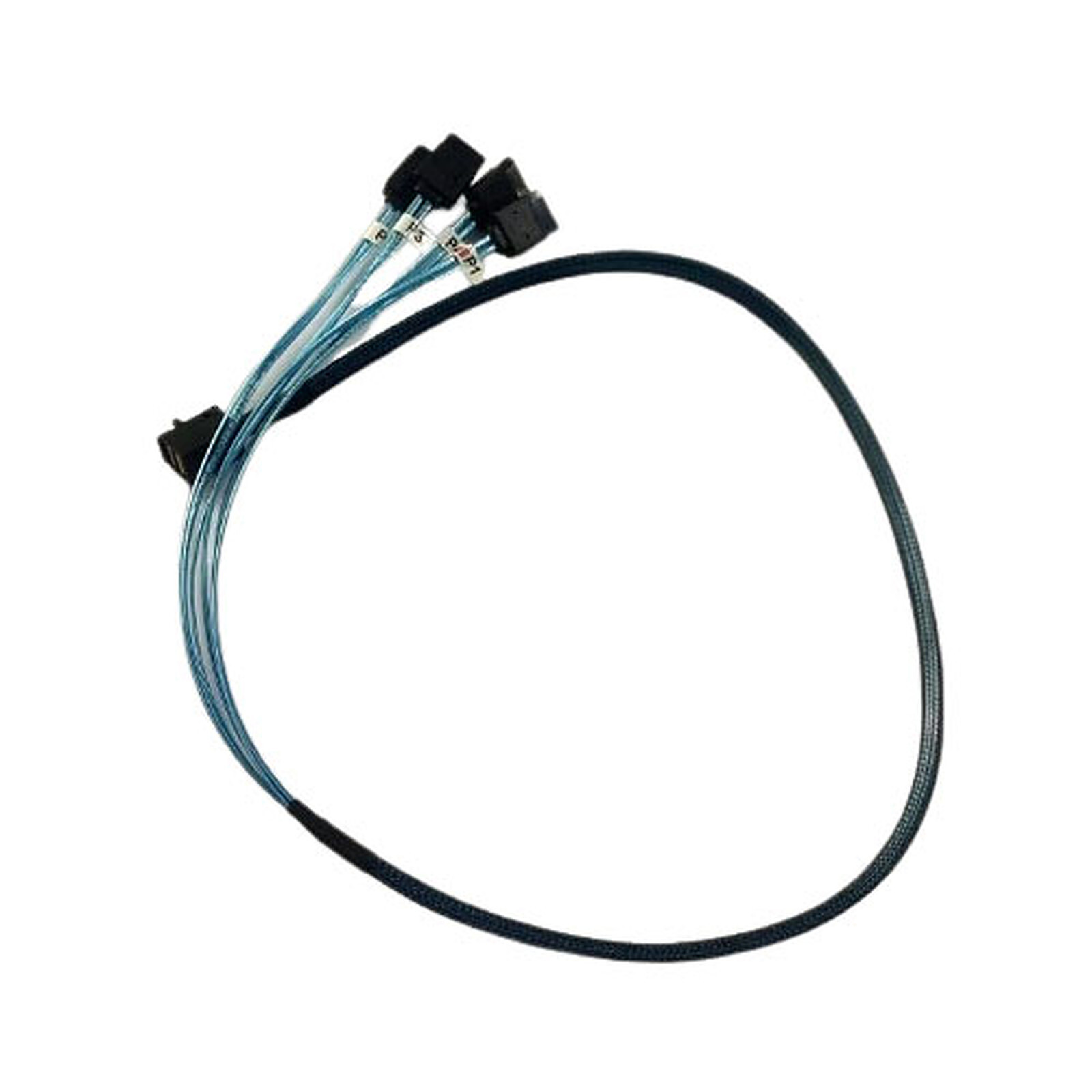 SAS / SCSI TEXTORM Câble Mini-SAS vers 4x SATA - 60 cm - Autre vue
