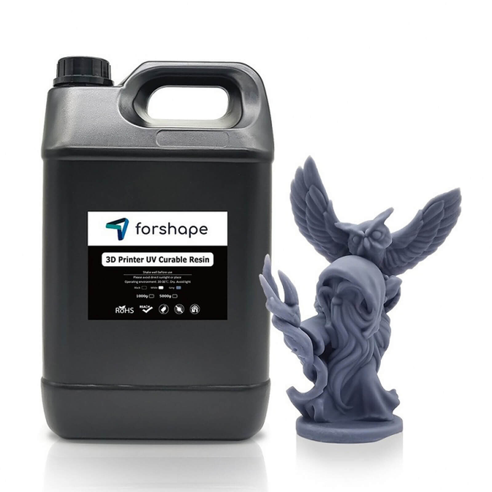 Résine 3D Forshape Résine Premium Gris - 5 000 g  - Autre vue