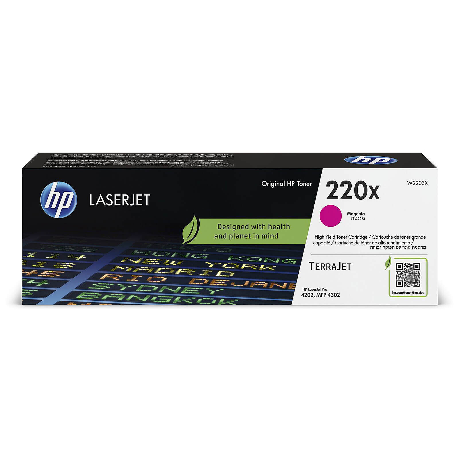 Toner HP 220X (W2203X) - Magenta Haute Capacité - Autre vue