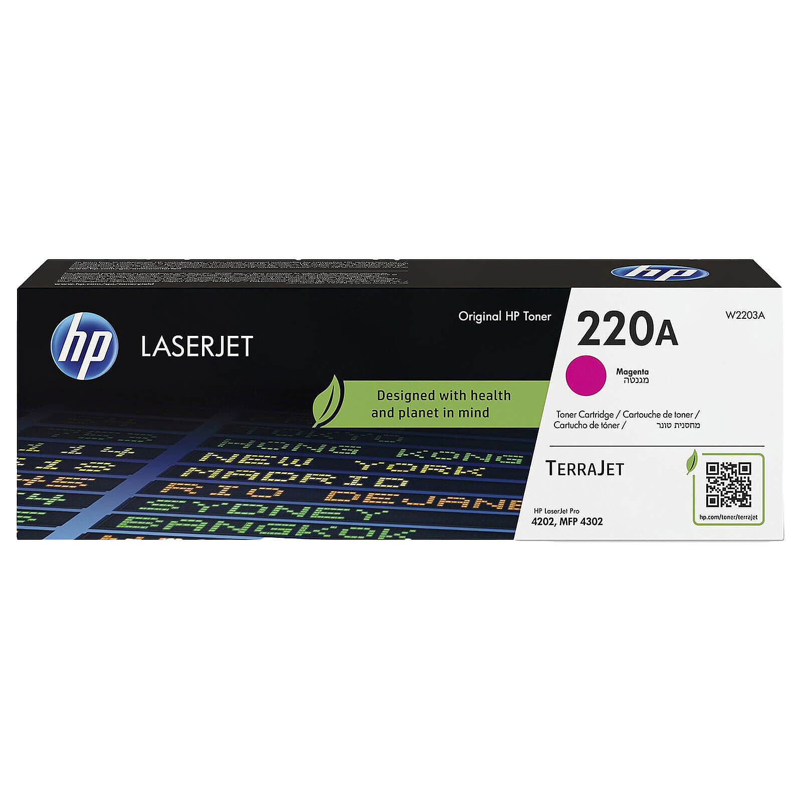 Toner HP 220A (W2203A) - Magenta - Autre vue