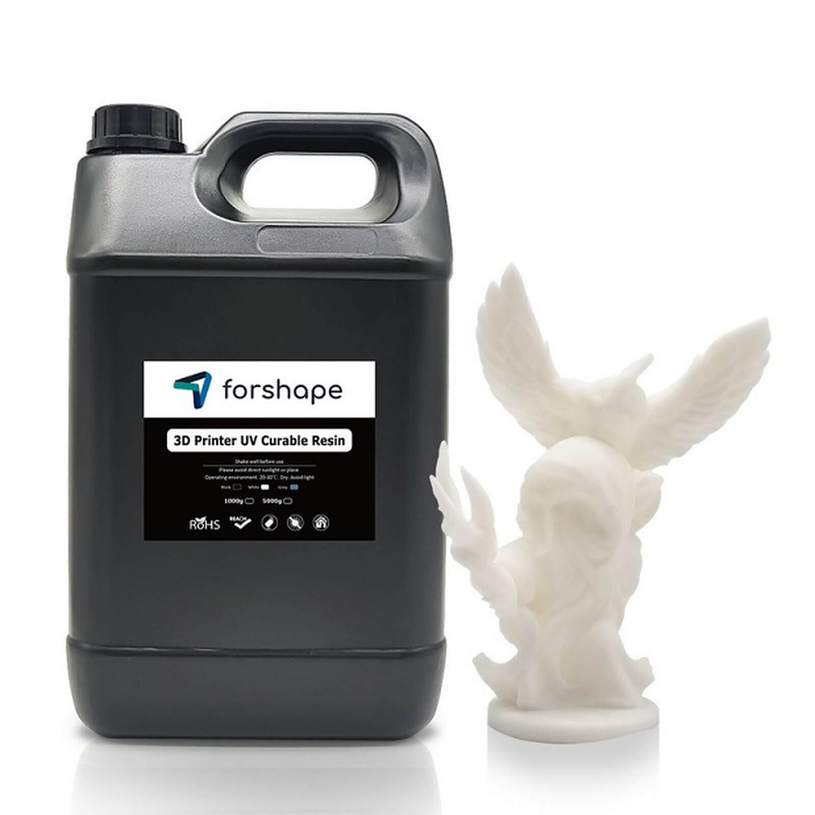 Résine 3D Forshape Résine Premium Blanc - 5 000 g  - Autre vue