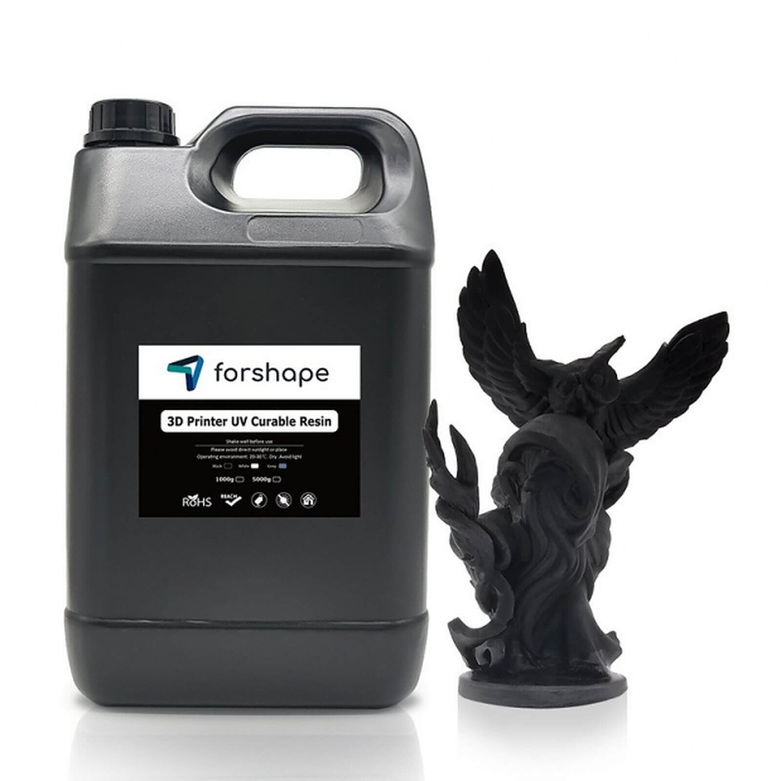 Résine 3D Forshape Résine Premium Noir - 5 000 g - Autre vue