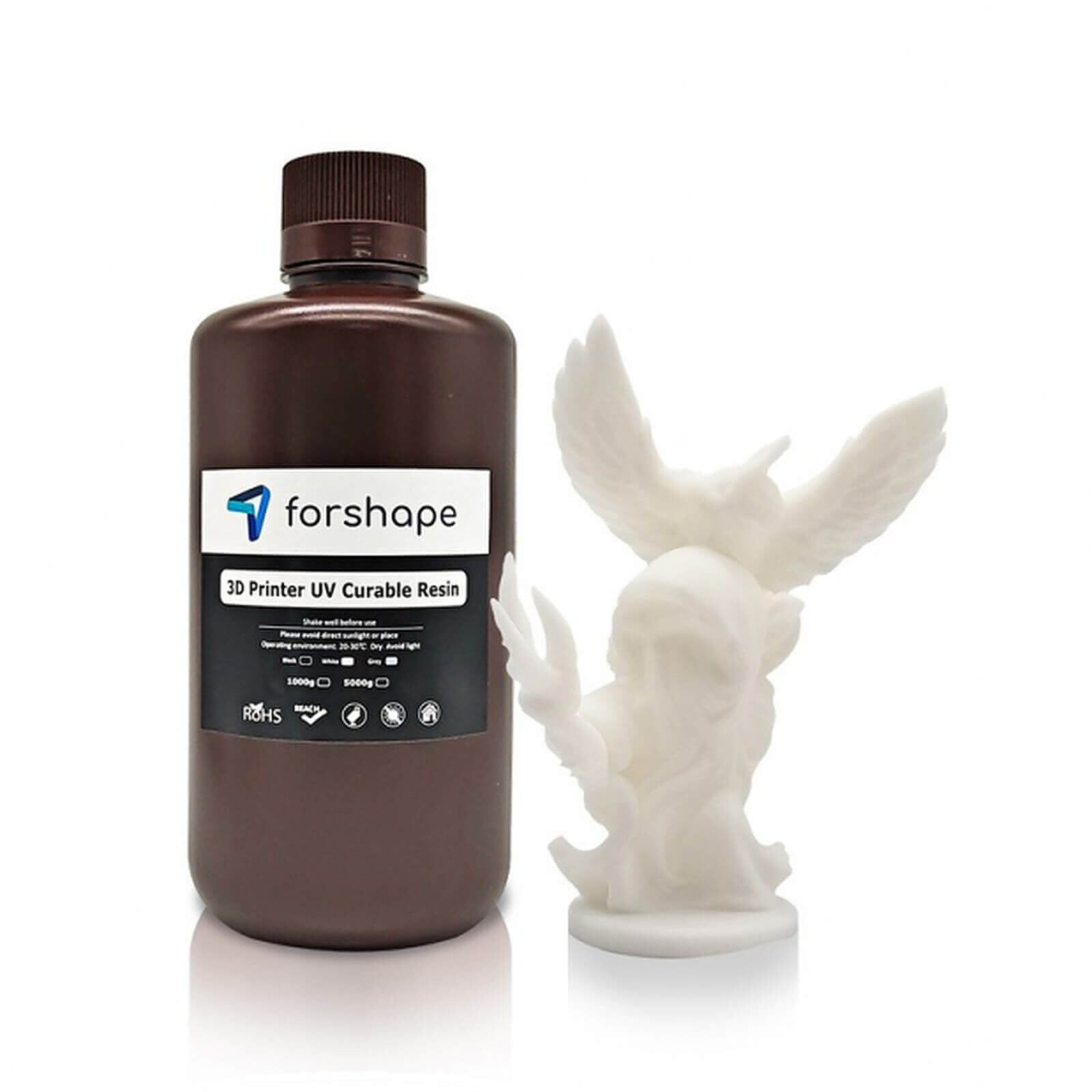 Résine 3D Forshape Résine Premium Blanc - 1 000 g - Autre vue