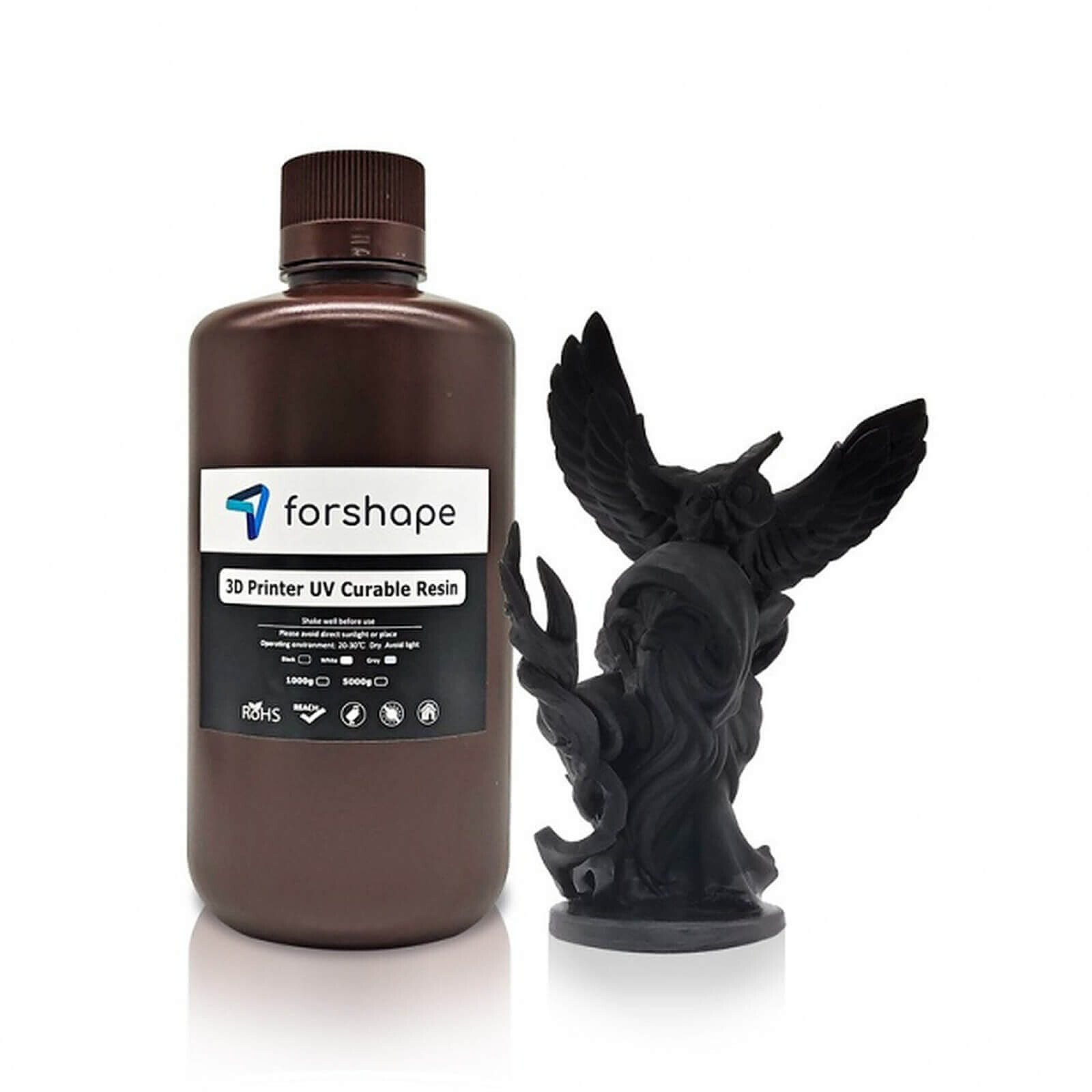 Résine 3D Forshape Résine Premium Noir - 1 000 g - Autre vue