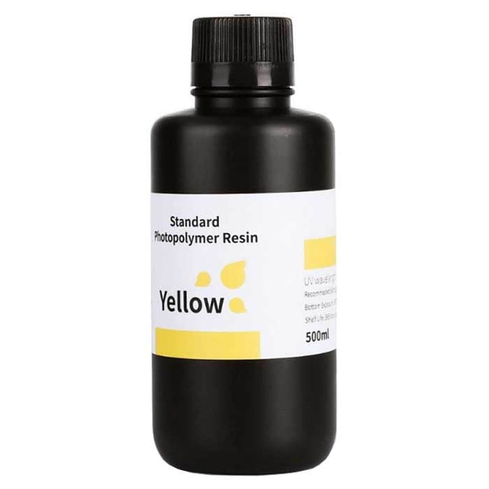 Résine 3D Elegoo Résine LCD Photopolymère Standard Jaune - 500 g - Autre vue