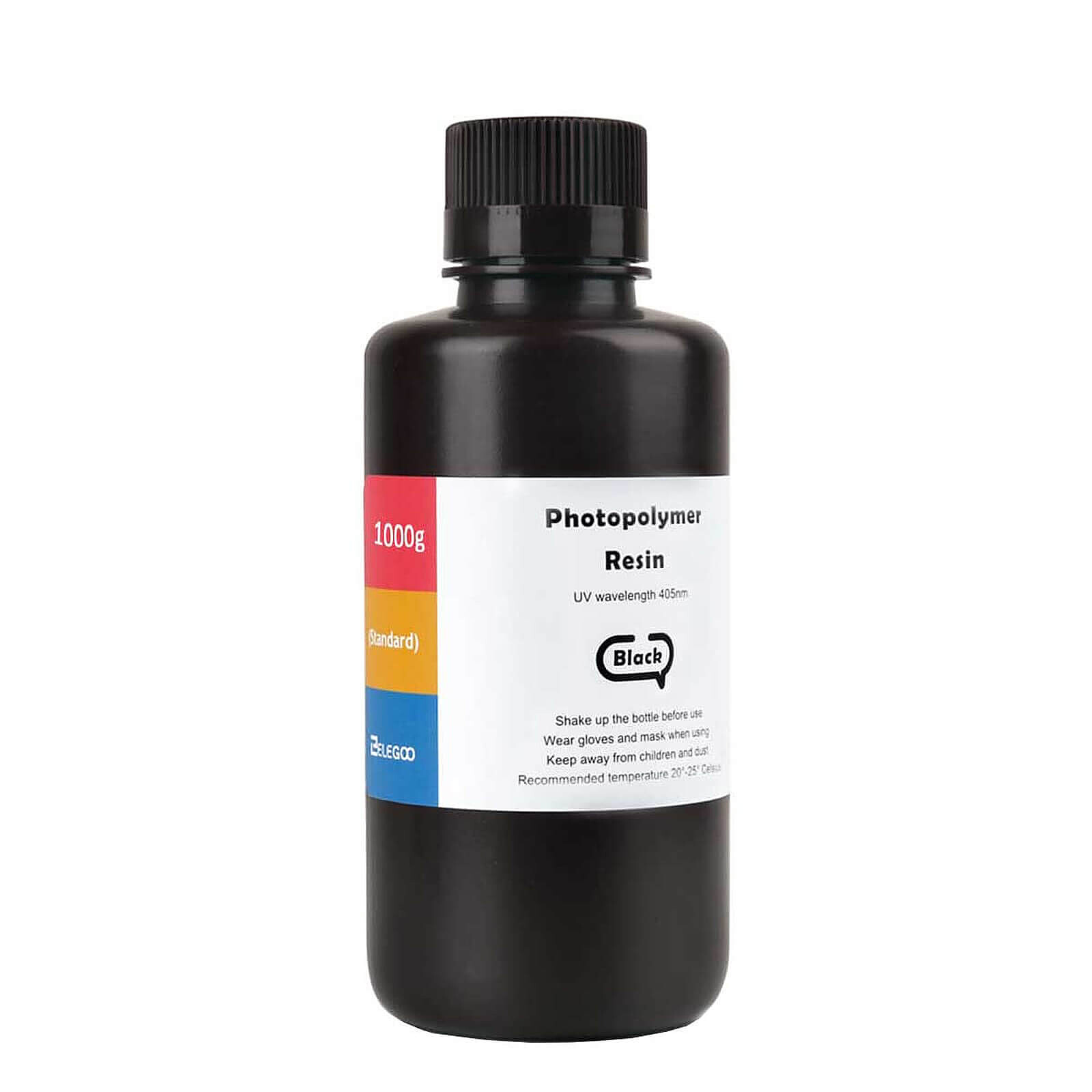 Résine 3D Elegoo Résine Photopolymère LCD ABS-Like Standard Noir - 1 000 g  - Autre vue