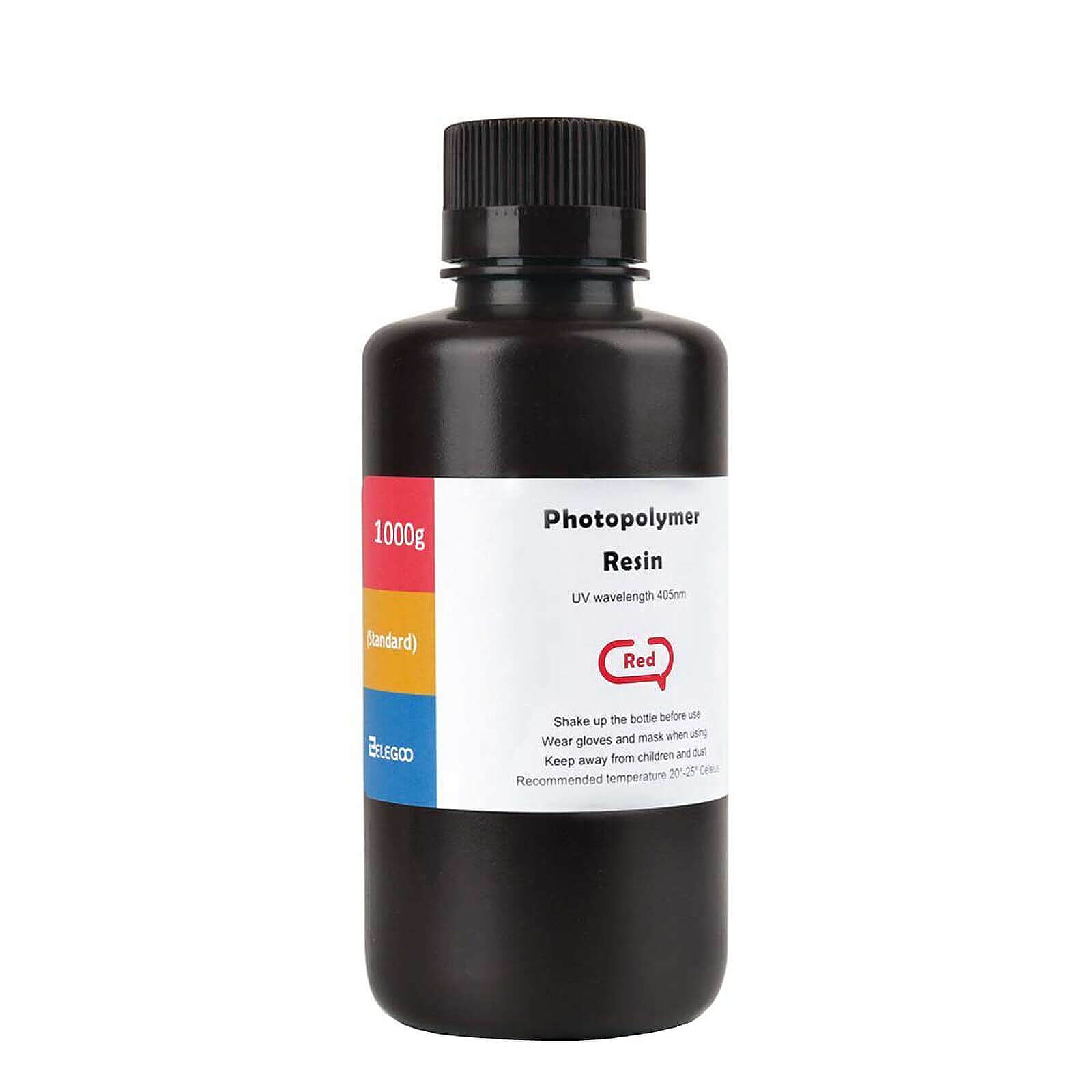 Résine 3D Elegoo Résine Photopolymère LCD ABS-Like Standard Rouge - 1 000 g - Autre vue