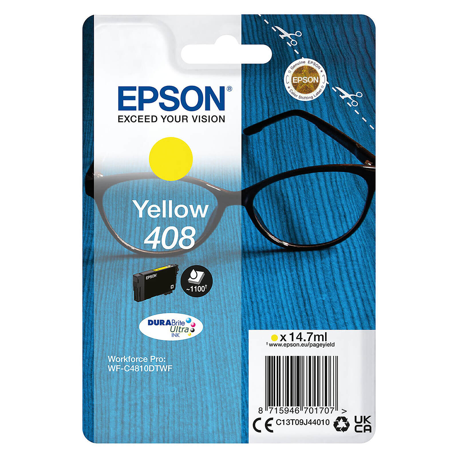Cartouche d'encre Epson 408 Jaune - Autre vue