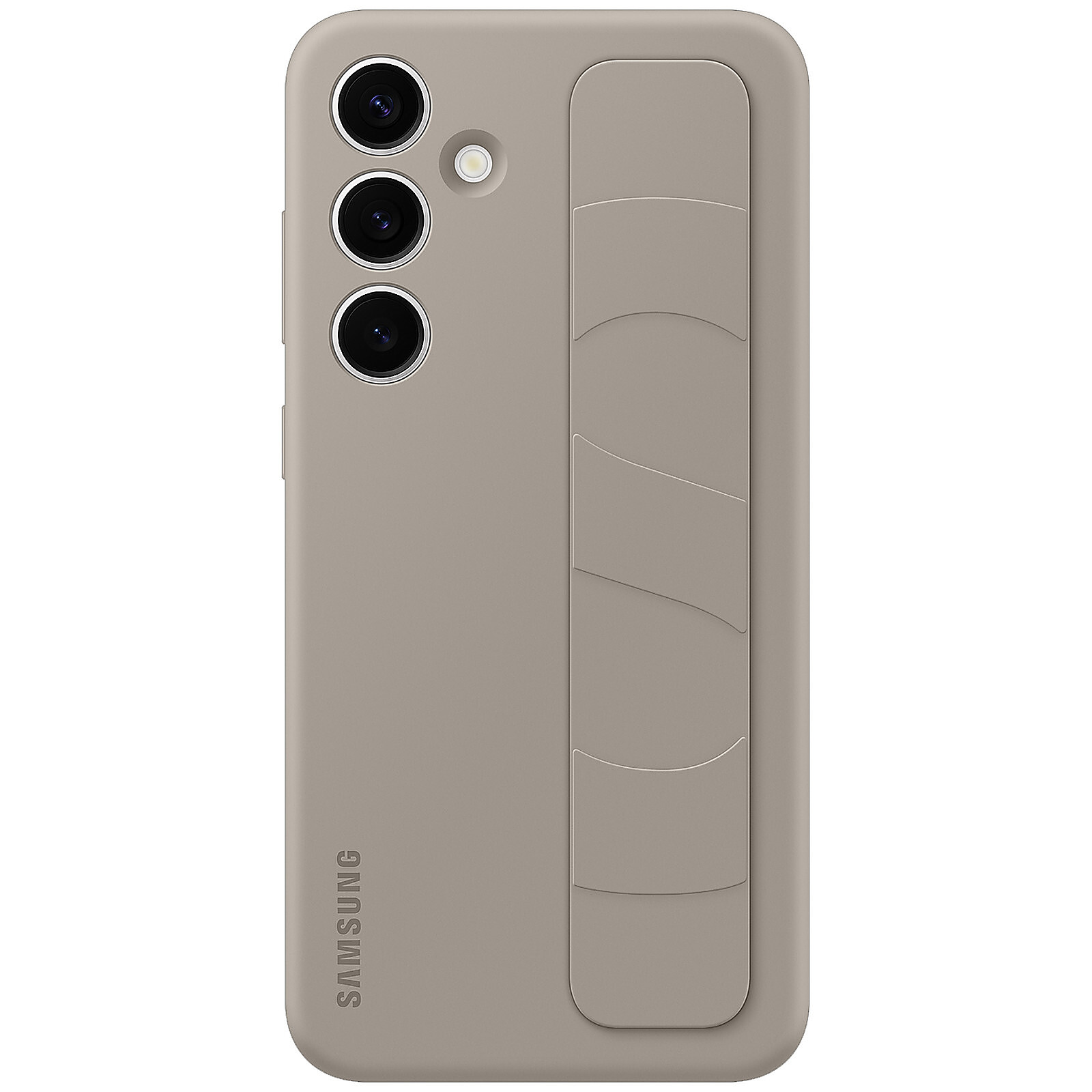 Coque et housse Samsung Coque silicone avec Lanière (Taupe) - Samsung Galaxy S24+ - Autre vue