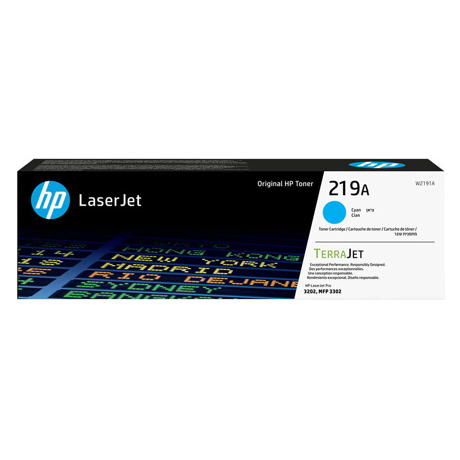 Toner HP 219A (W2191A) - Cyan - Autre vue