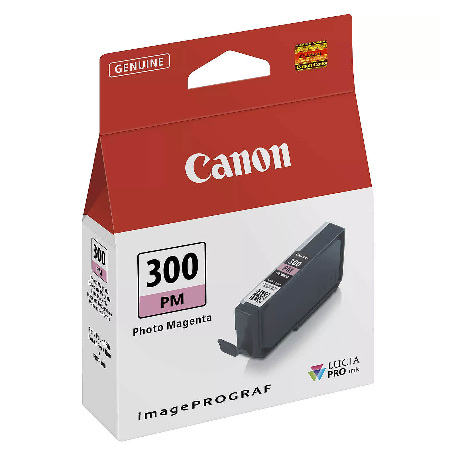 Cartouche d'encre Canon PFI-300 - Photo Magenta - Autre vue