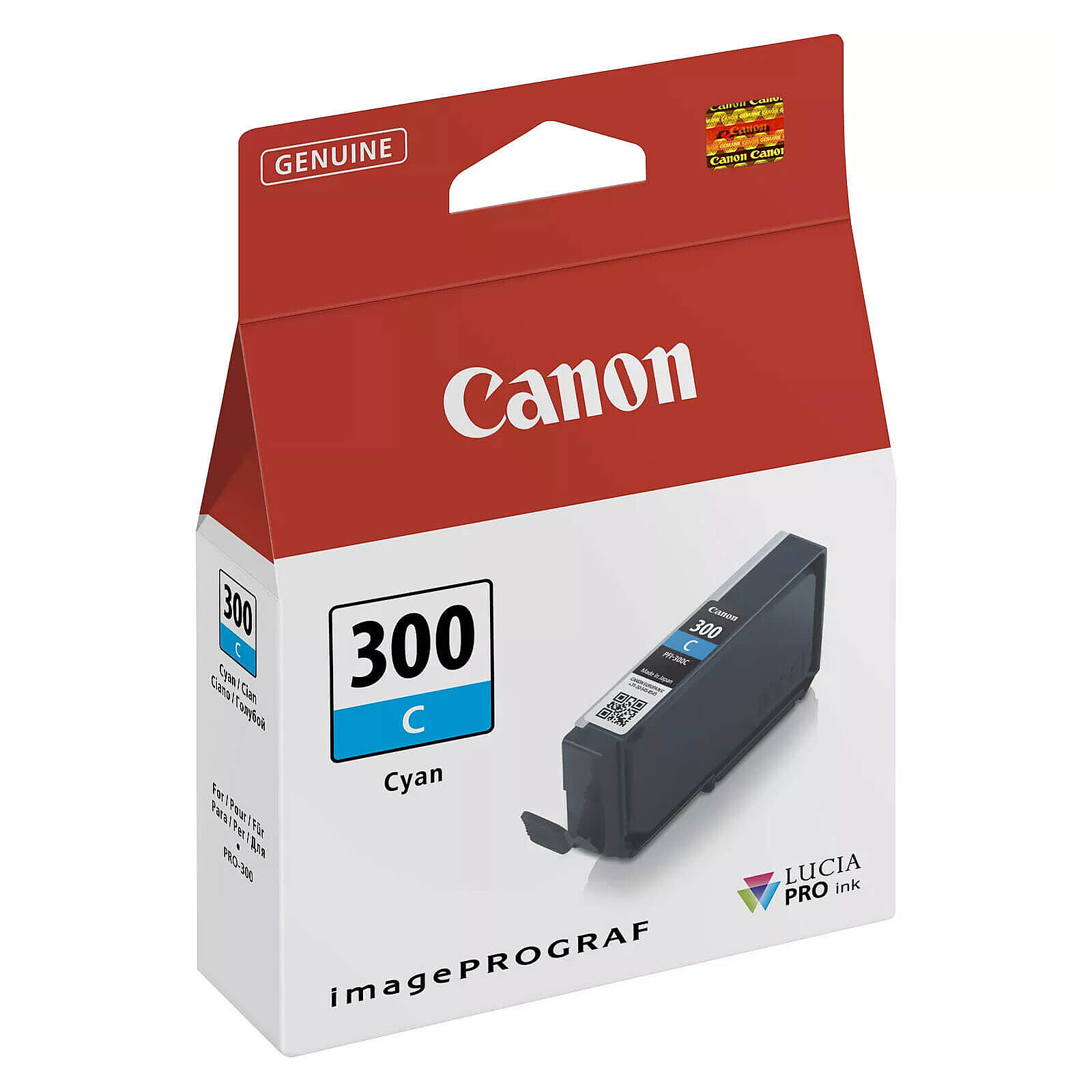 Cartouche d'encre Canon PFI-300 - Cyan - Autre vue
