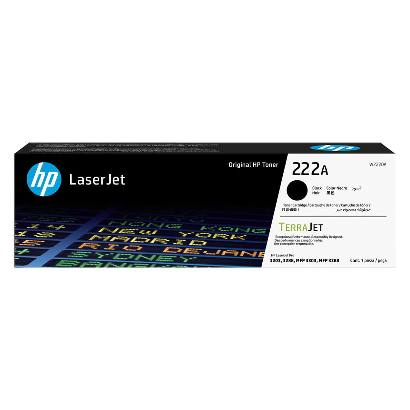 Toner HP 222A (W2220A) - Noir - Autre vue