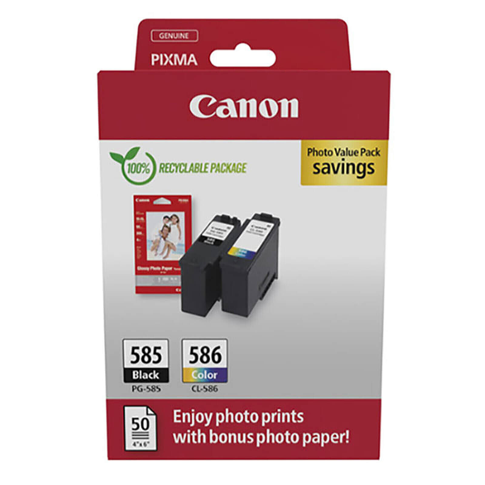 Cartouche d'encre Canon PG-585/CL-586 Photo Value Pack - Multipack - Autre vue