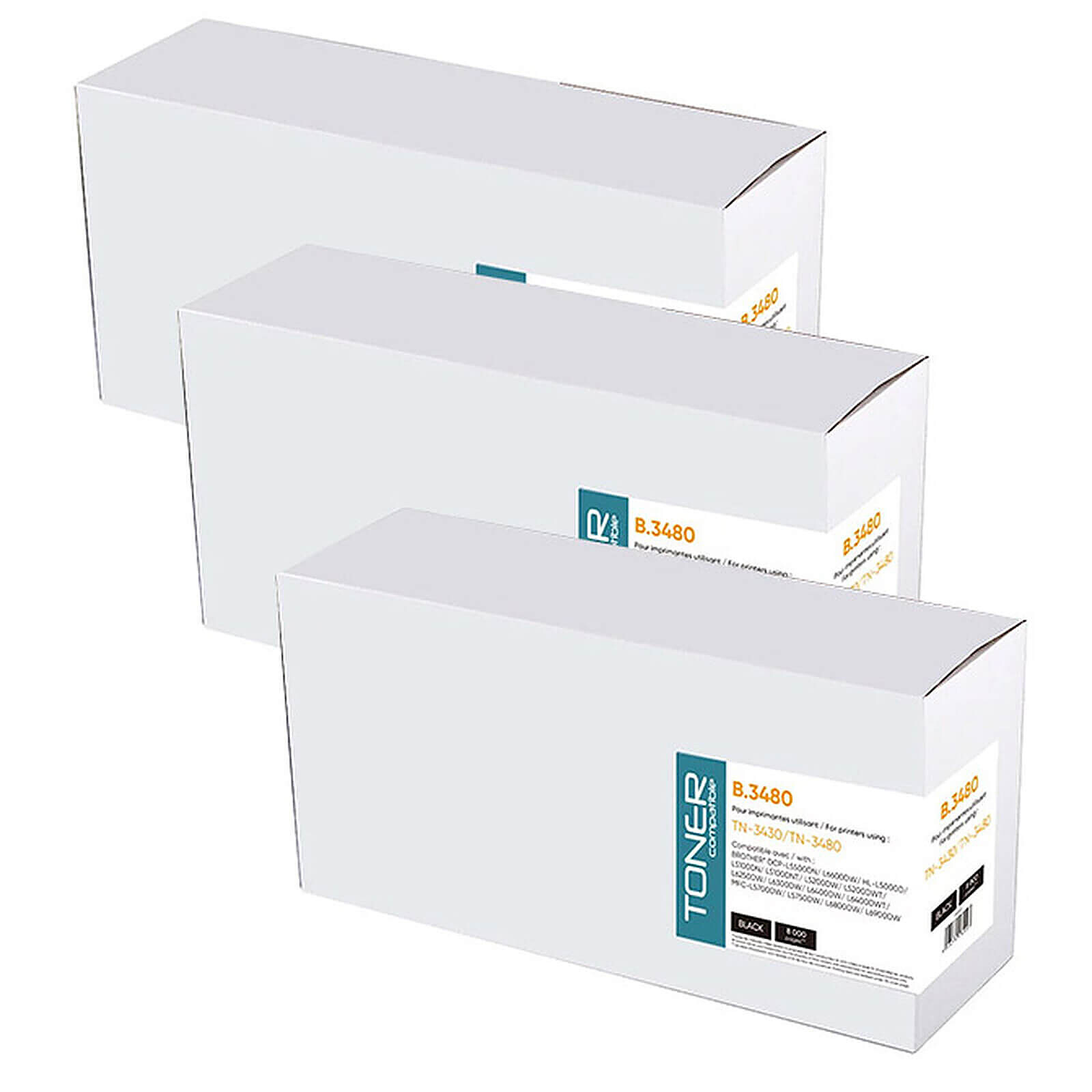Toner Toner B.3480 - Noir x3 - Autre vue