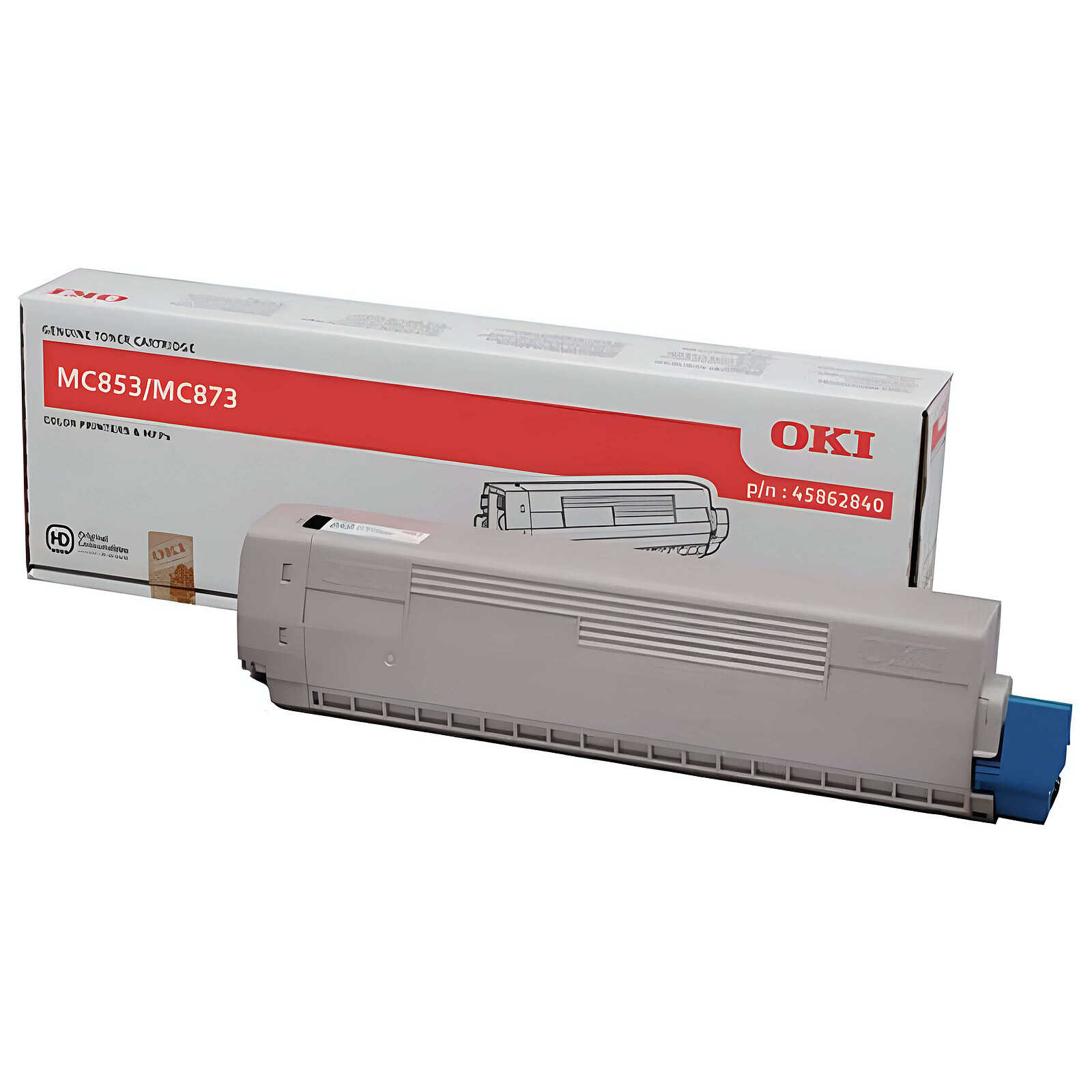 Toner Oki 45862840 - Noir - Autre vue