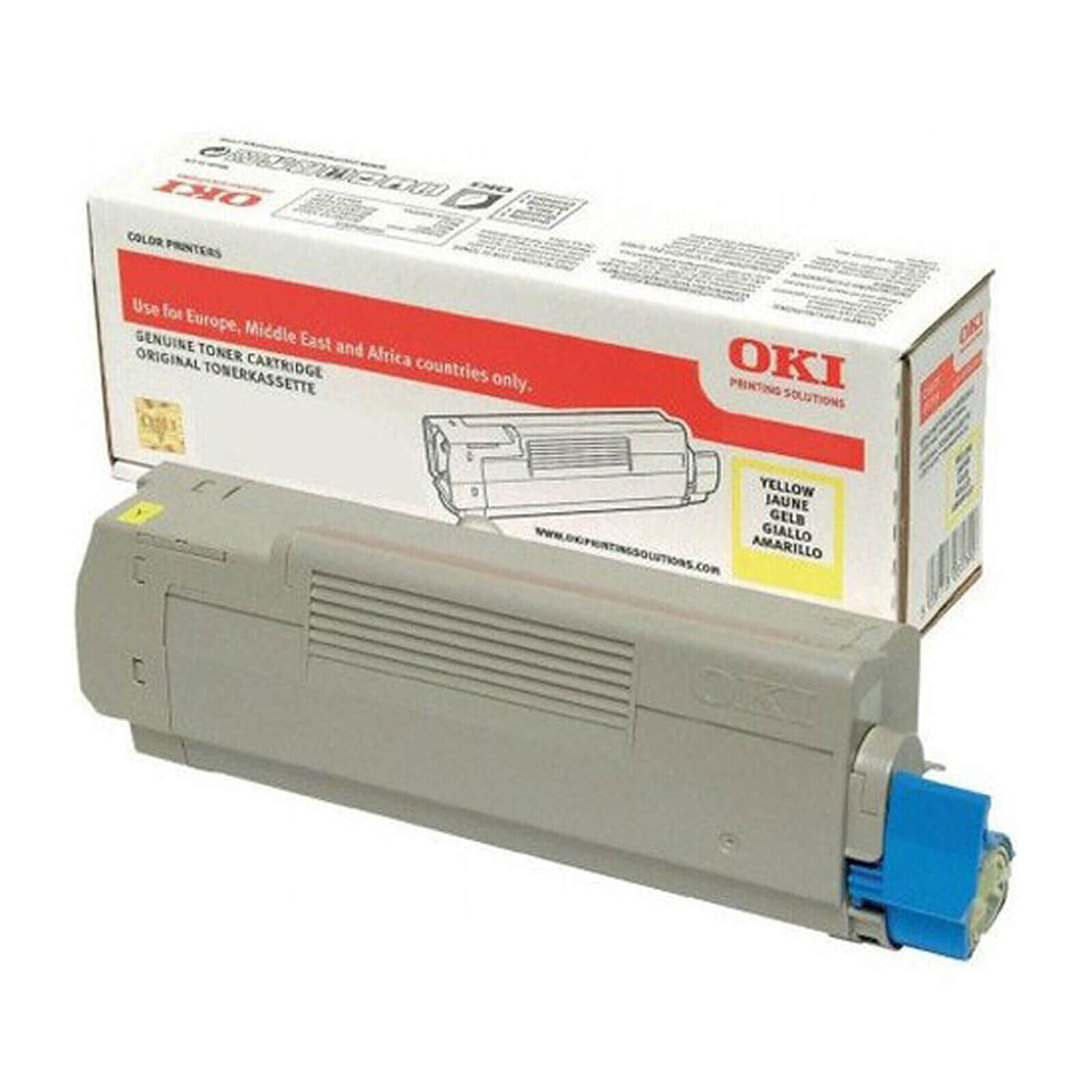Toner Oki 46508709 - Jaune - Autre vue