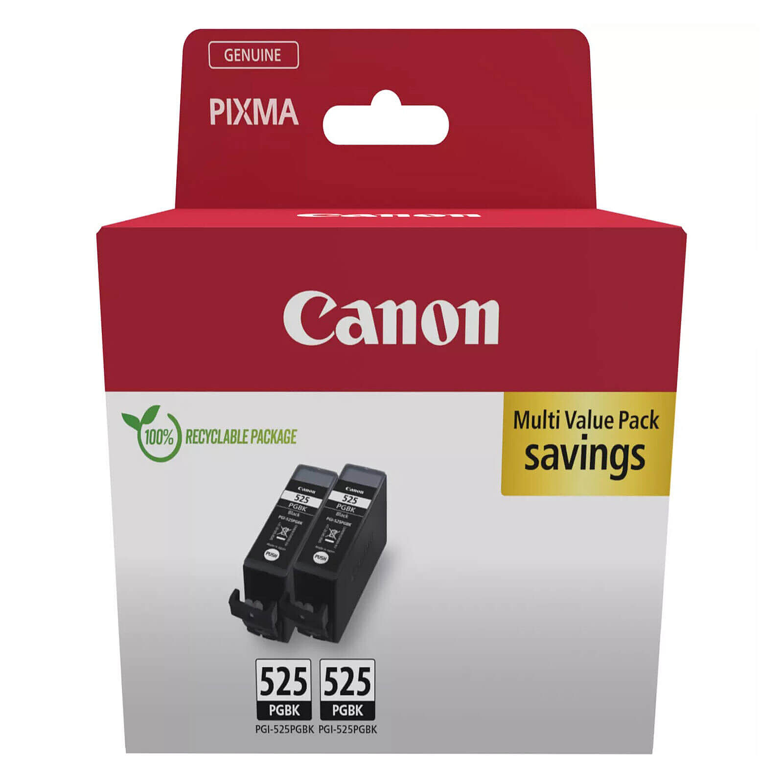 Cartouche d'encre Canon PGI-525PGBK x2 - Autre vue
