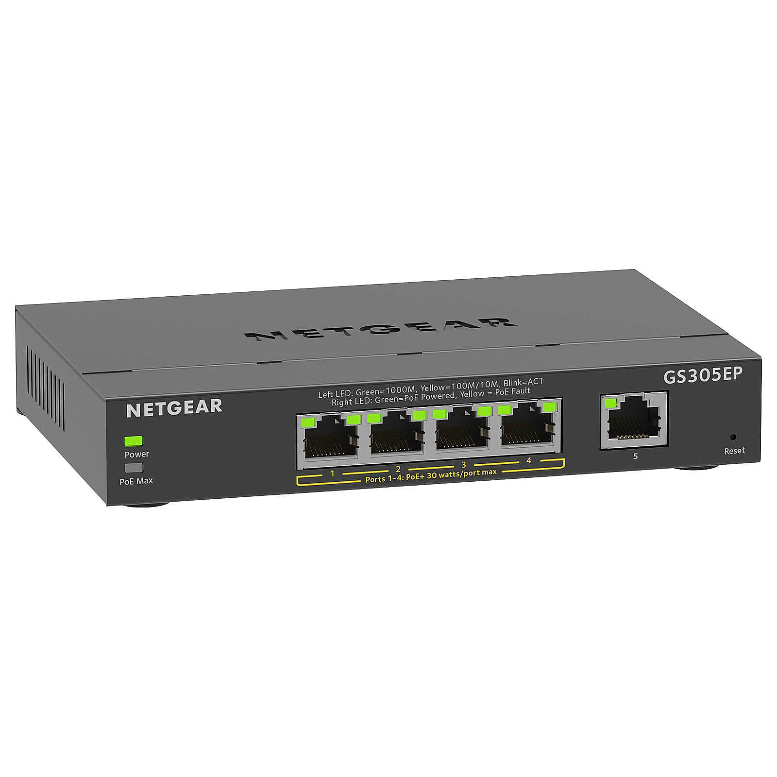 Switch et Commutateur Netgear GS305EP - Autre vue