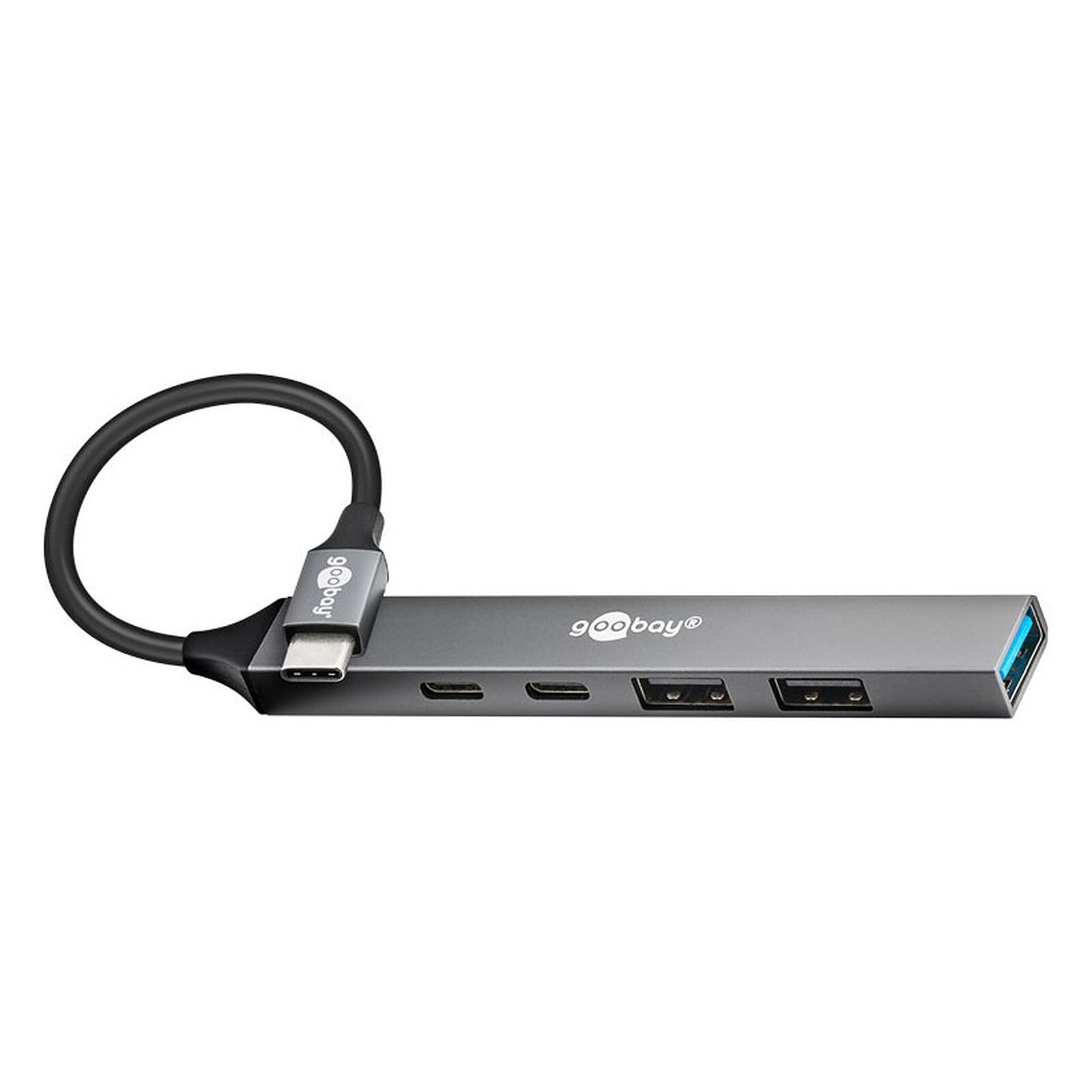 Hub USB Goobay Hub Slim USB-C vers 5 ports USB - Autre vue