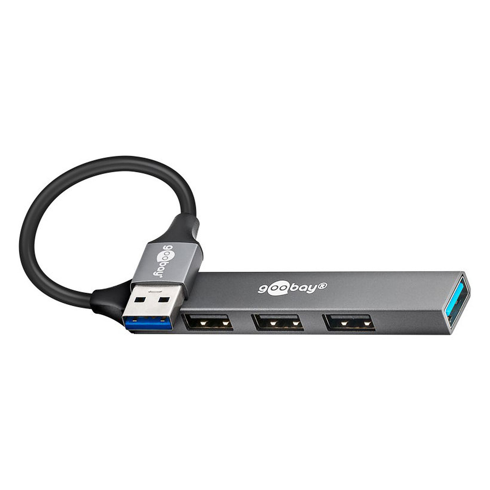 Hub USB Goobay Hub Slim USB-A vers 4 ports USB - Autre vue