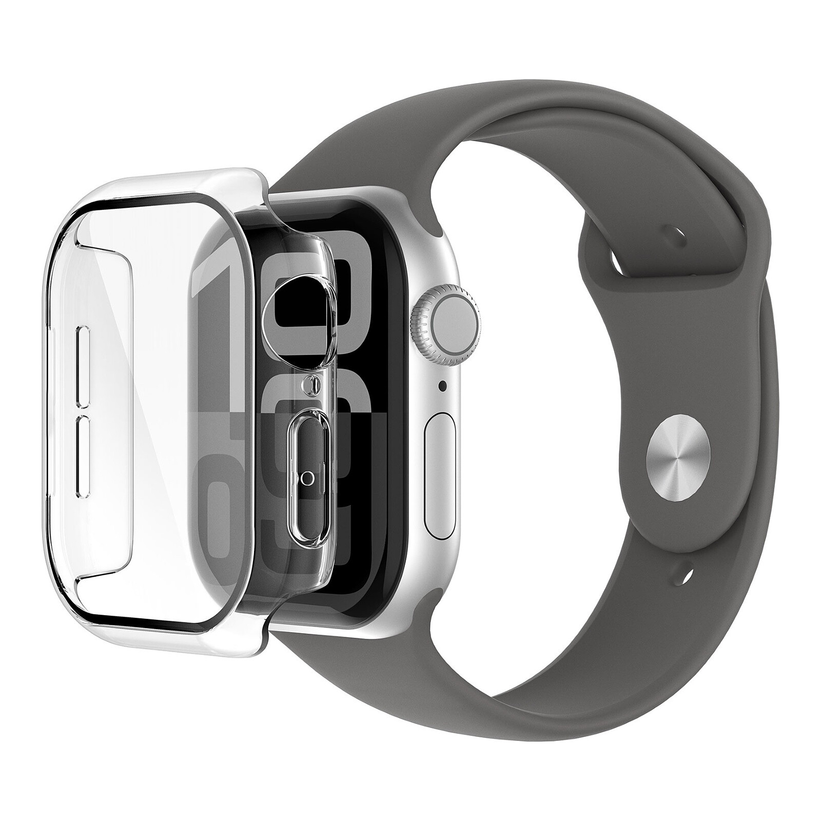 Accessoires montre et bracelet Belkin ScreenForce Protection d'écran 2-en-1 pour Apple Watch Series 10 42 mm- Transparent - Autre vue