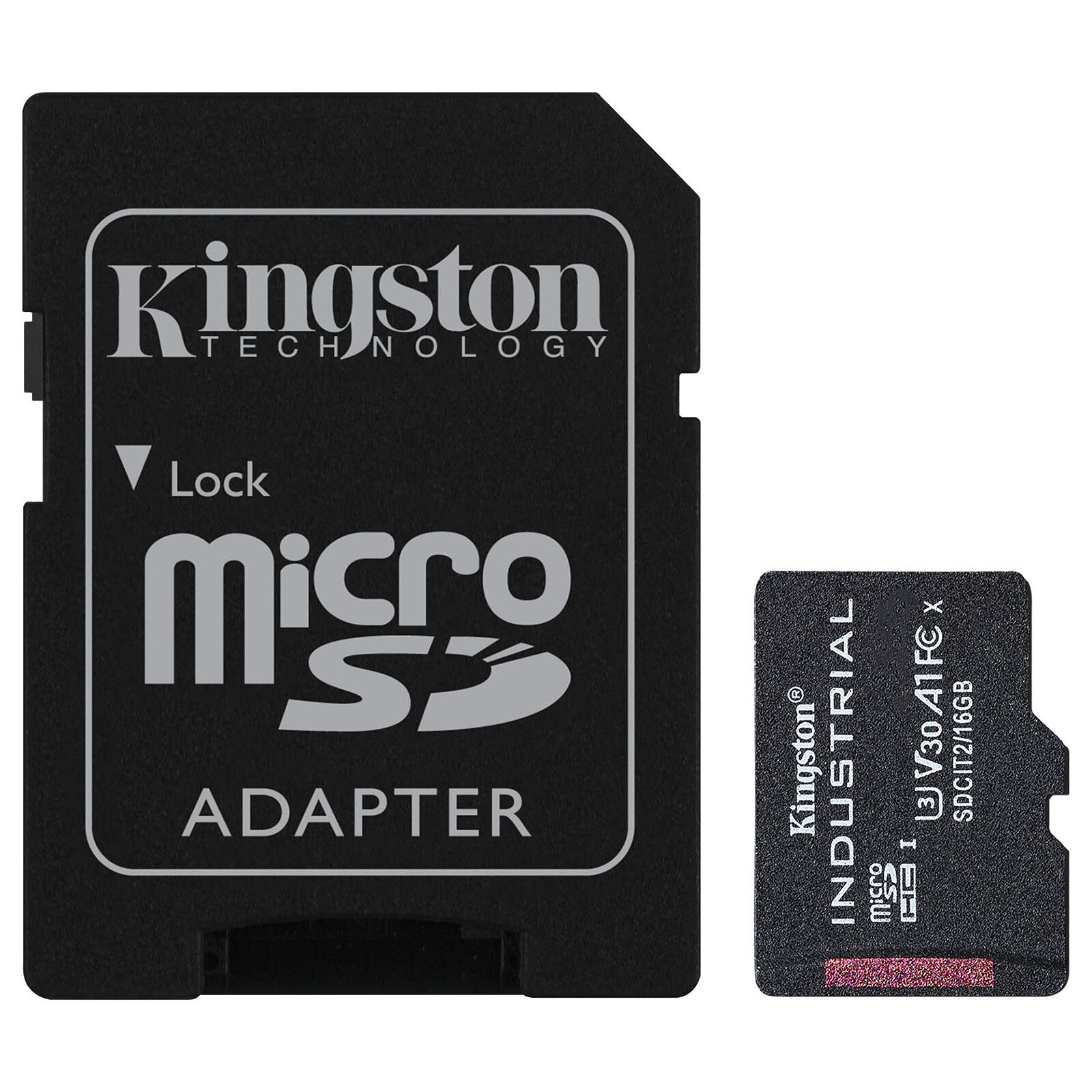 Carte micro SD Kingston Industrial SDCIT2 - 8GB - Autre vue