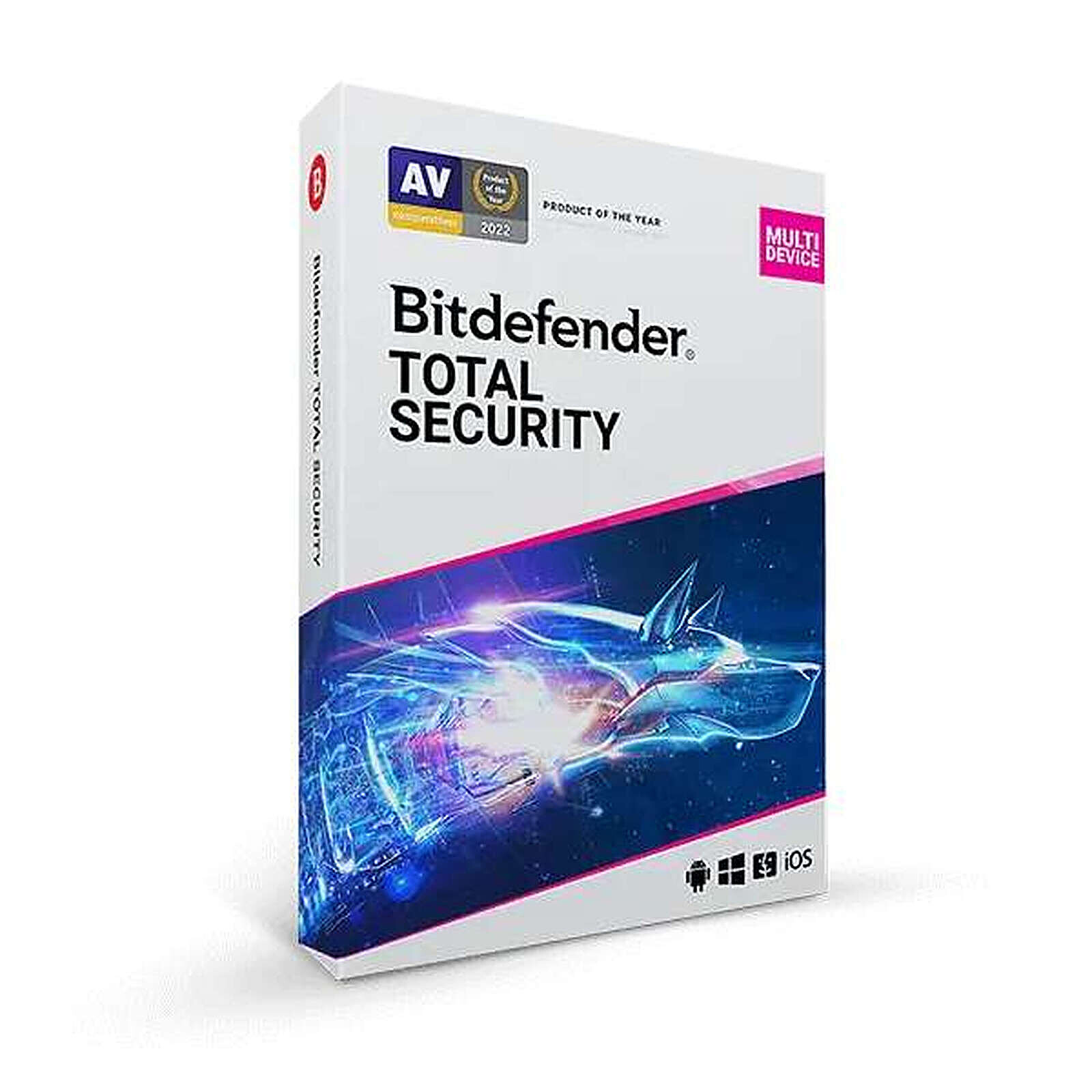Logiciel antivirus et sécurité Bitdefender Total Security - Licence 1 an pour 5 appareils  - Autre vue