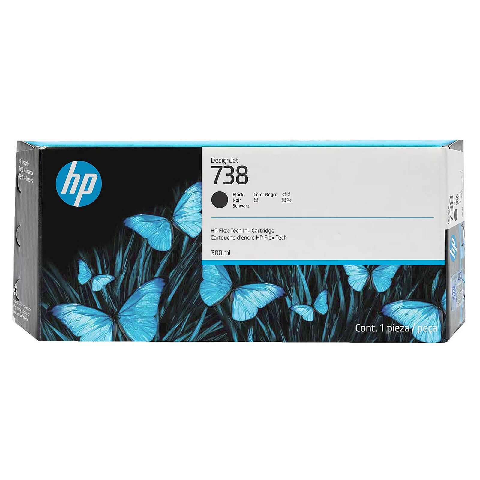 Cartouche d'encre HP 738 (498N8A) - Noir - Autre vue