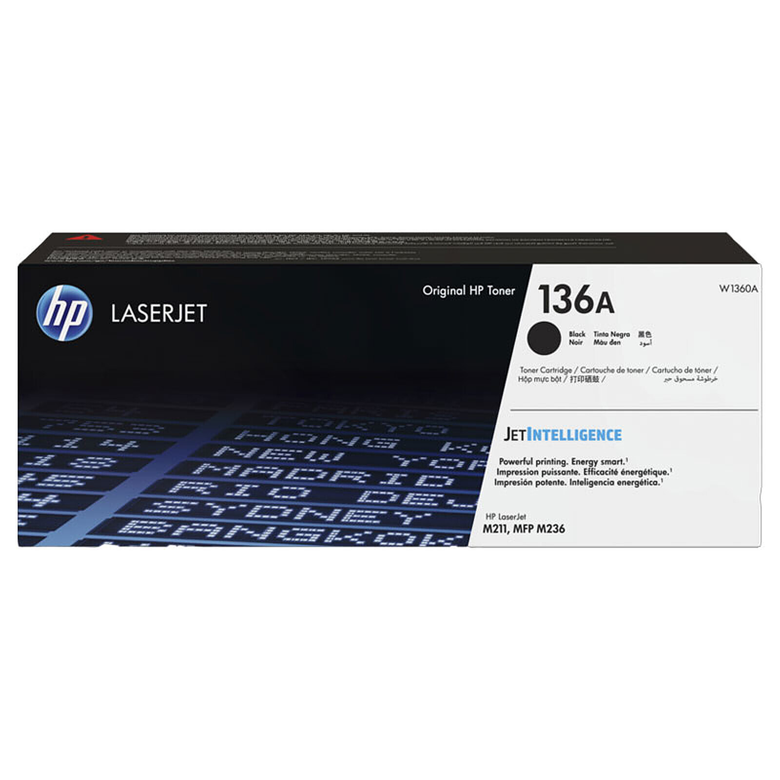 Toner HP 136A (W1360A) - Noir - Autre vue