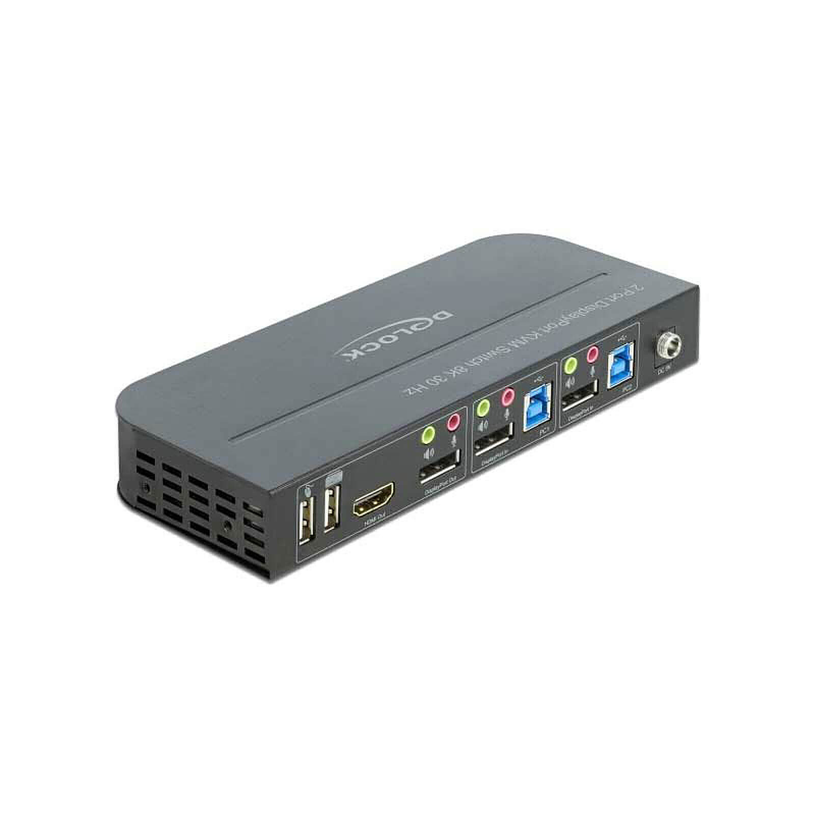 KVM DeLock Commutateur KVM DisplayPort 1.4 - 2 ordinateurs (8K@30Hz) - Autre vue