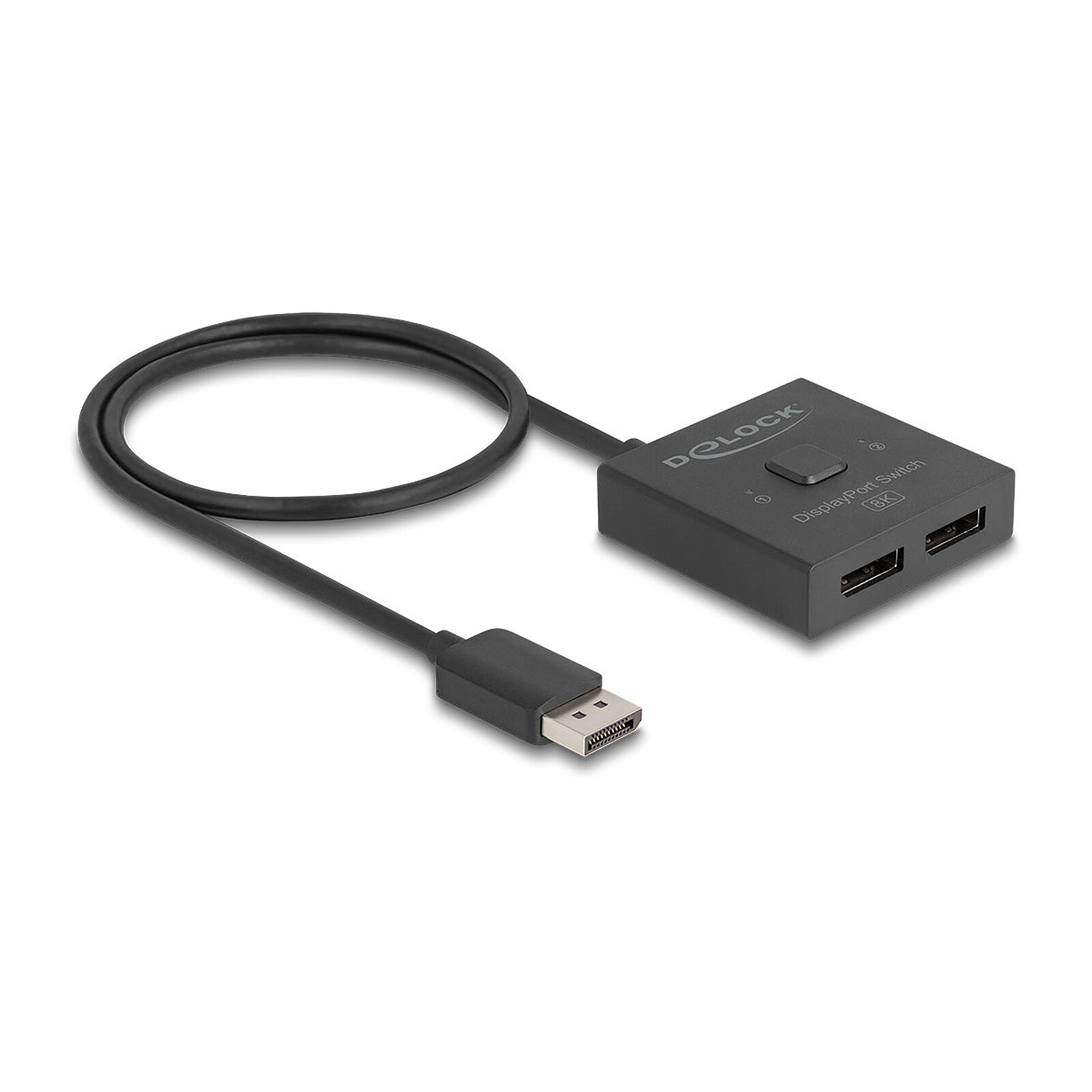 Switch DisplayPort DeLock Commutateur DisplayPort 2 ports 8K - Autre vue