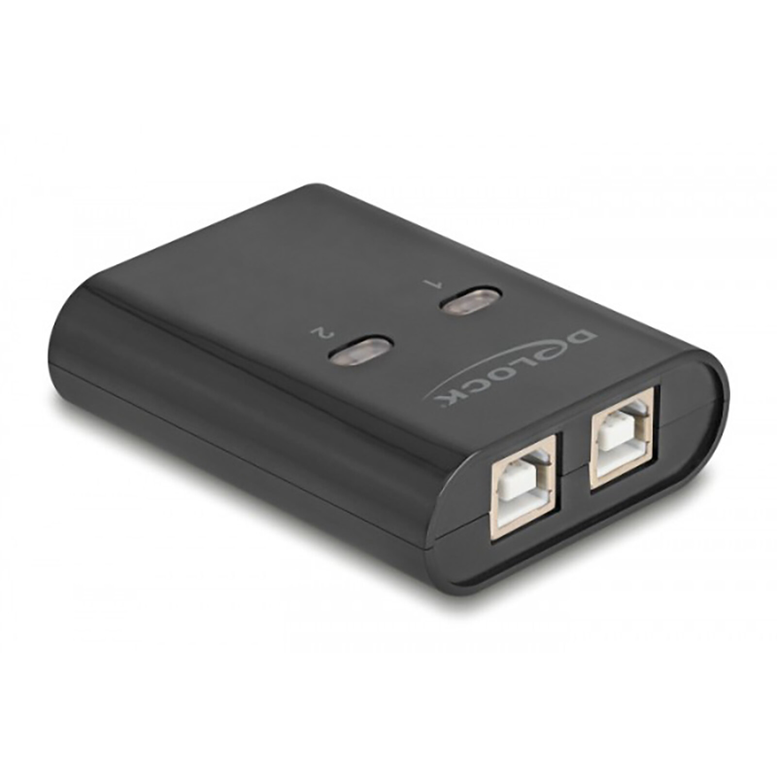 Accessoires USB DeLock Commutateur 2 PC vers 1 périphérique USB 2.0 avec 2 entrées USB-B / 1 sortie USB-A - Autre vue