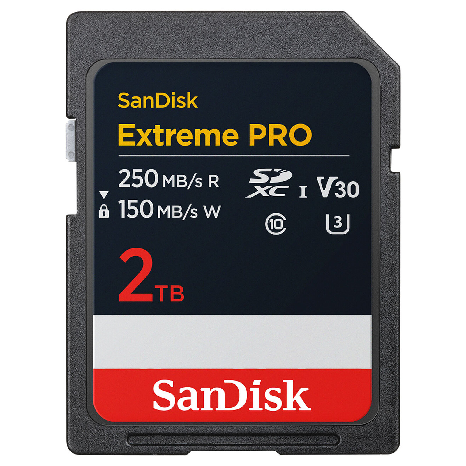 Carte SD SanDisk Extreme Pro SDHC UHS-I 2 To (SDSDXXD-2T00-GN4IN) - Autre vue