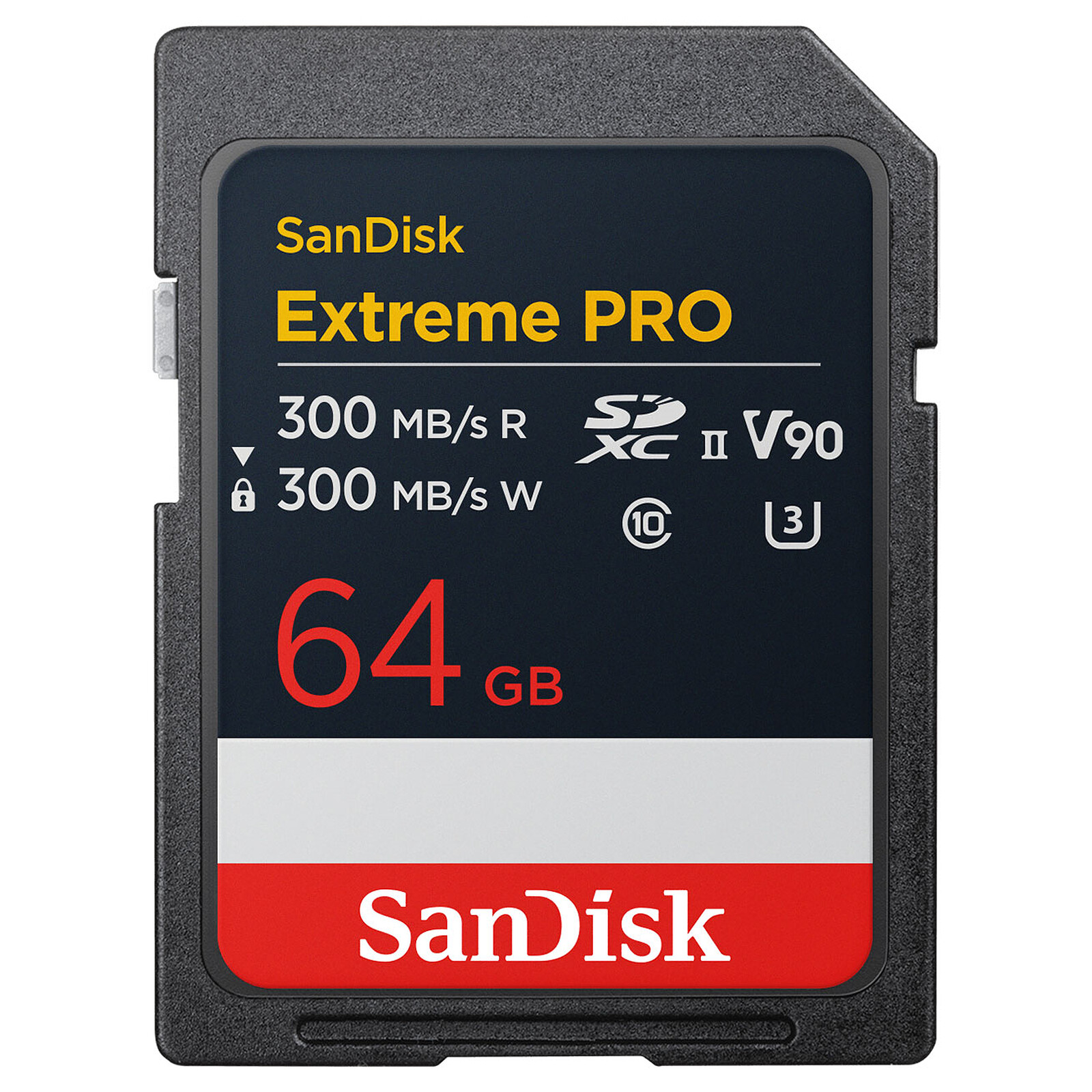 Carte SD SanDisk Extreme PRO UHS-II V90 64 Go - Autre vue