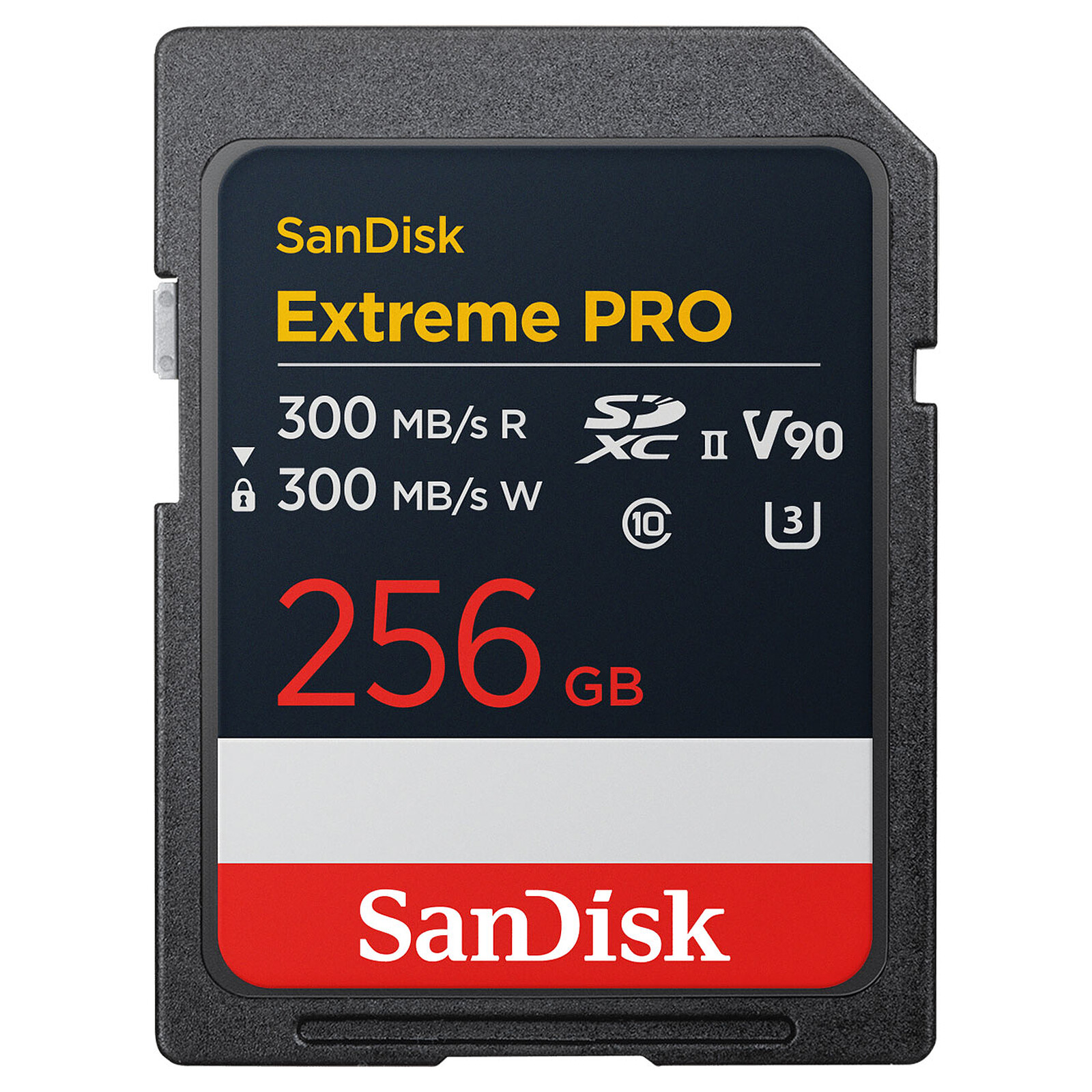 Carte SD SanDisk Extreme PRO UHS-II V90 256 Go - Autre vue