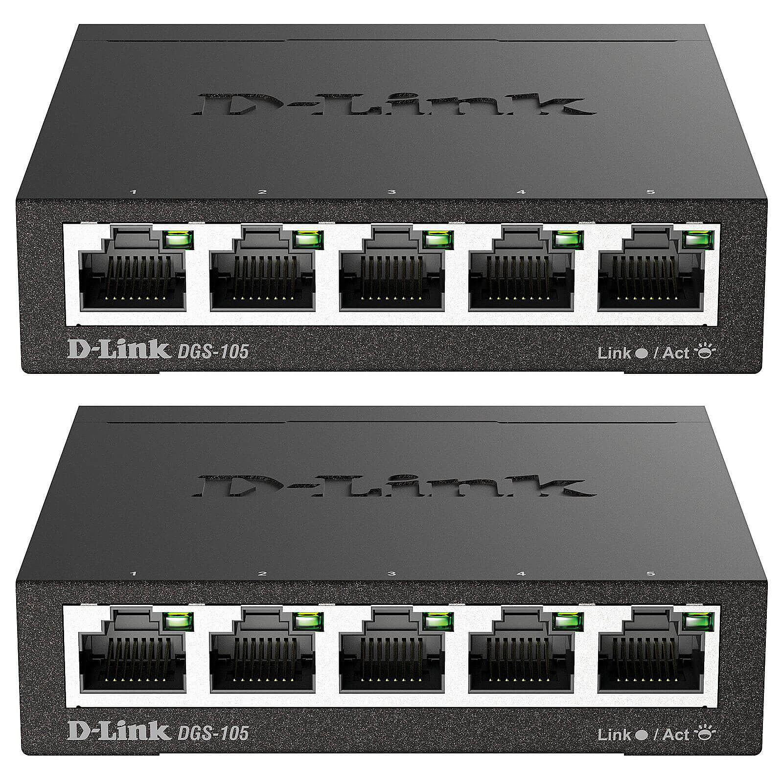 Switch et Commutateur D-Link DGS-105 x2 - Autre vue