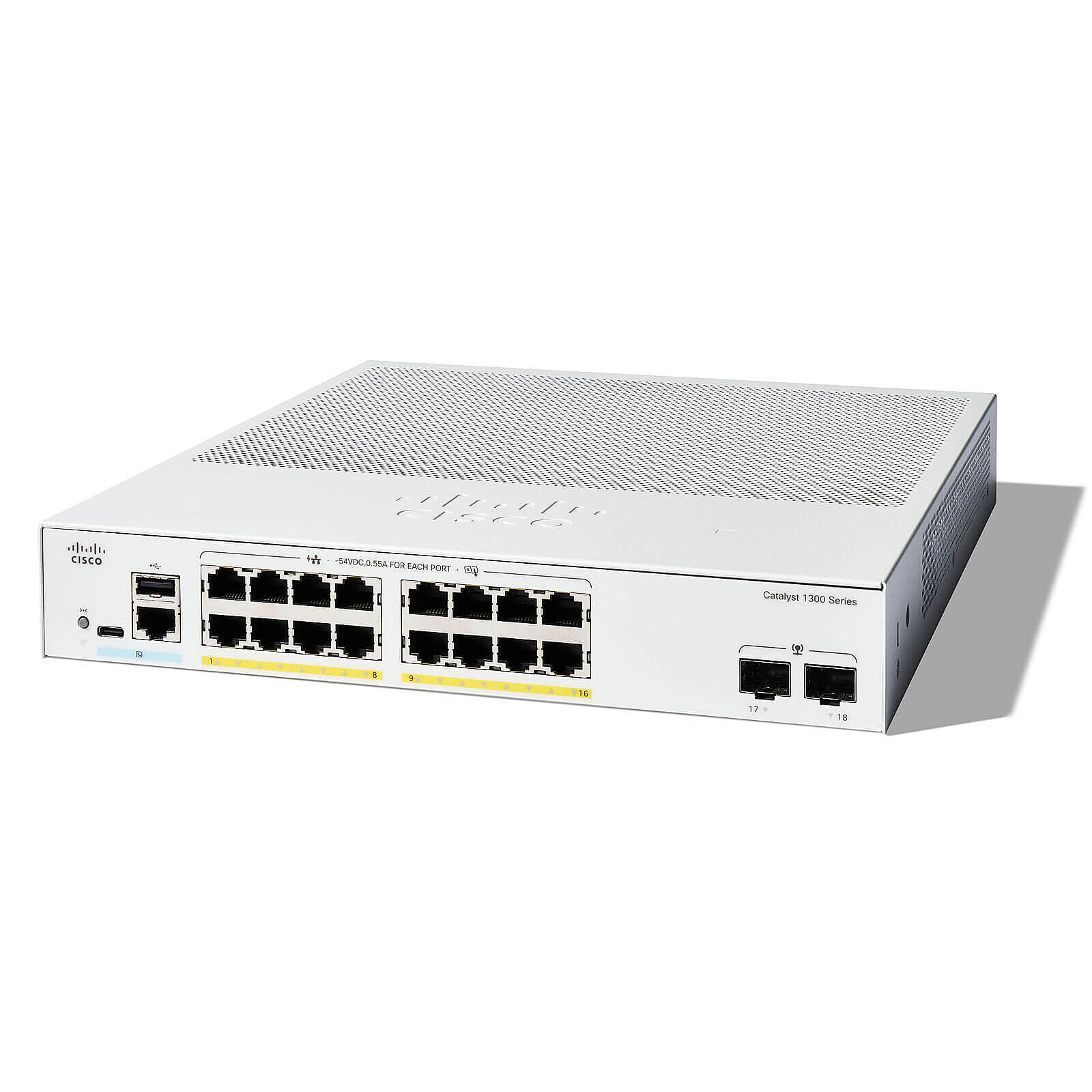 Switch et Commutateur Cisco Catalyst 1300 C1300-16FP-2G - Autre vue