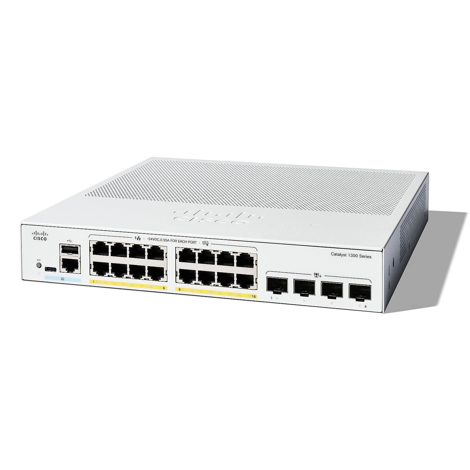 Switch et Commutateur Cisco Catalyst 1300 C1300-16P-4X - Autre vue