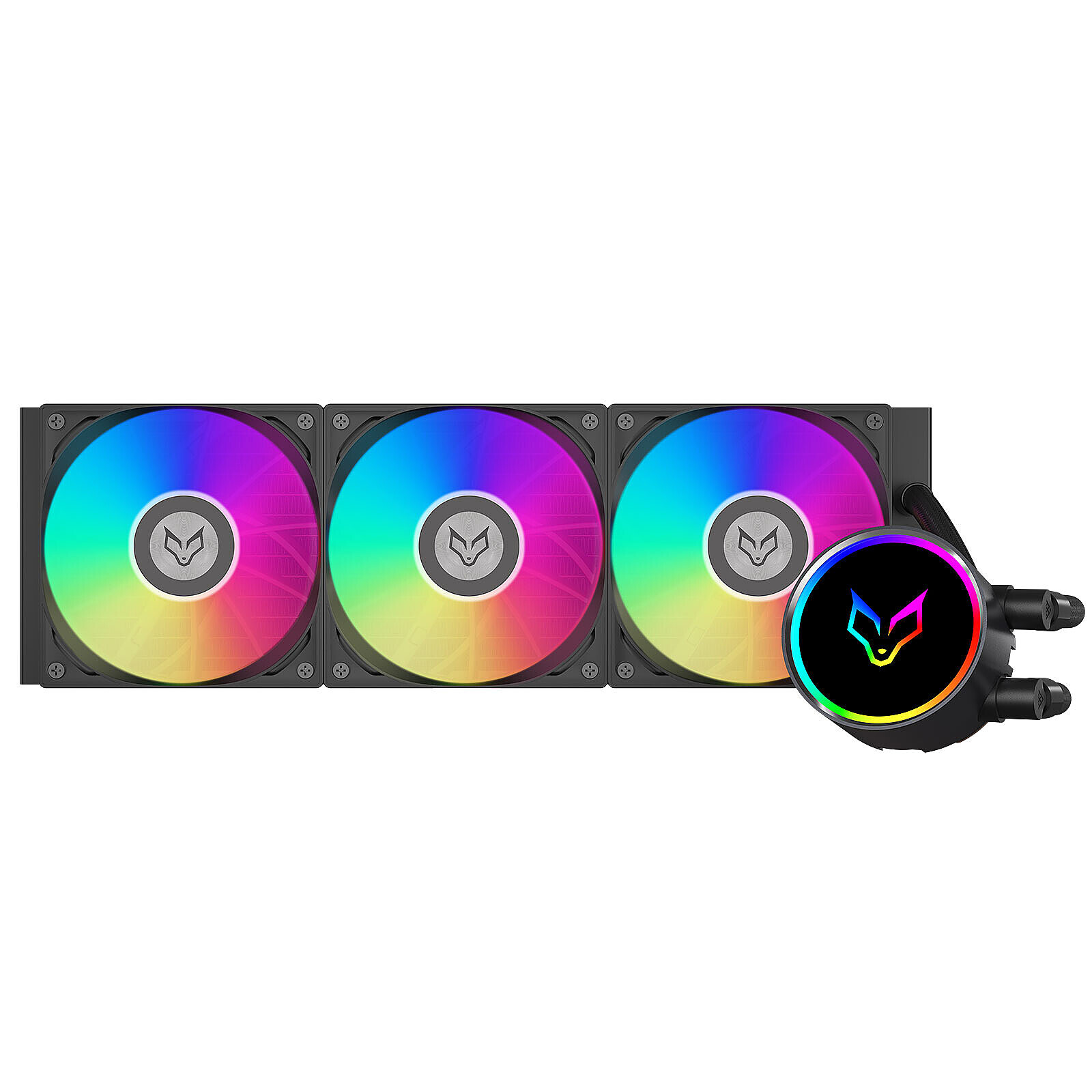 Watercooling AIO Fox Spirit Lightflow GX360 ARGB - Noir - Autre vue