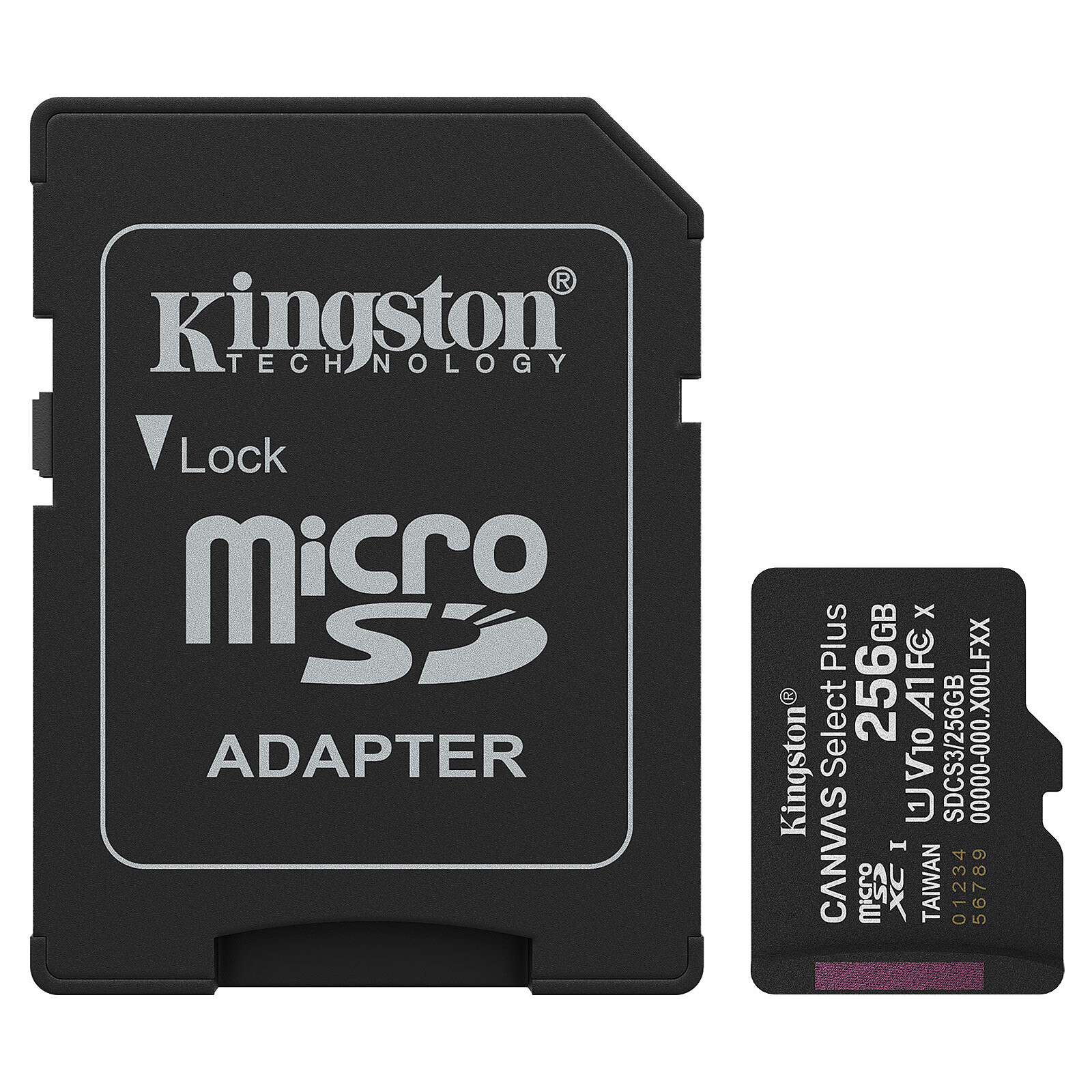 Carte micro SD Kingston Canvas Select Plus SDCS3/256GB - Autre vue