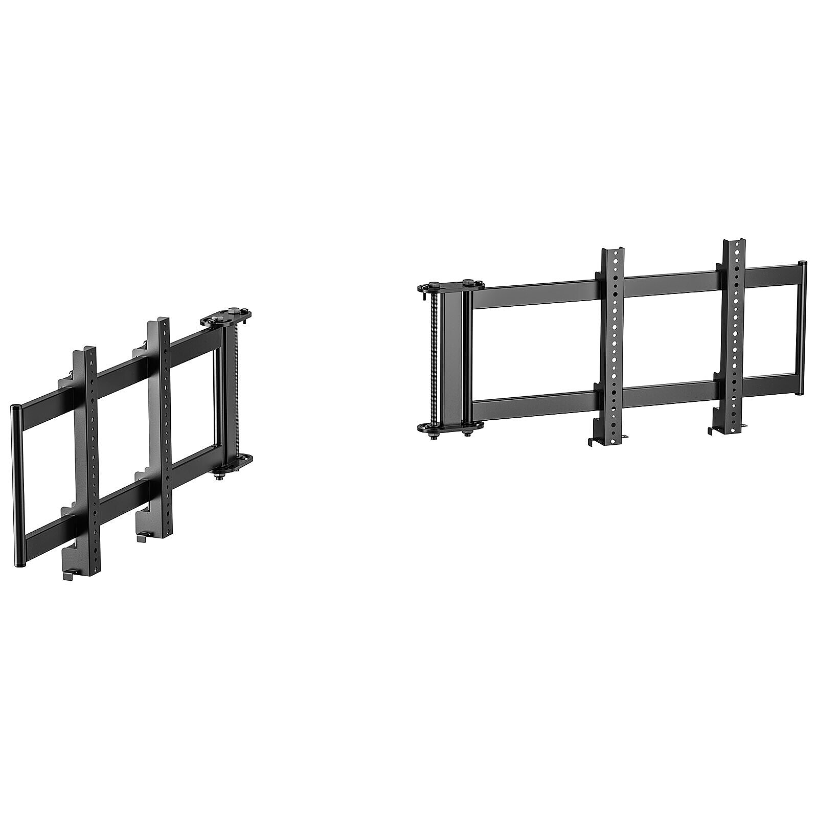 Support d'écran simracing OPLITE R8 Extensions Triple Screen Mount - Noir - Autre vue