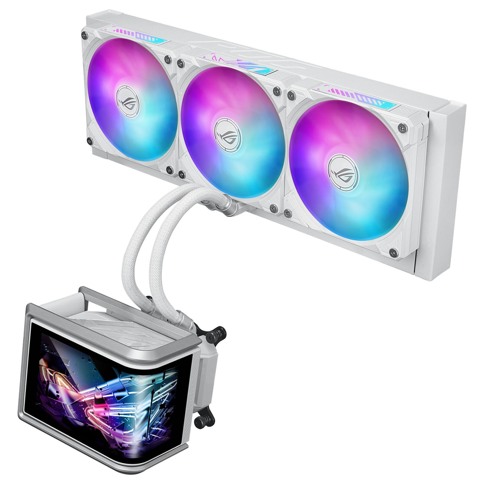 Watercooling AIO ASUS ROG Ryuo IV SLC 360 ARGB - Blanc - Autre vue