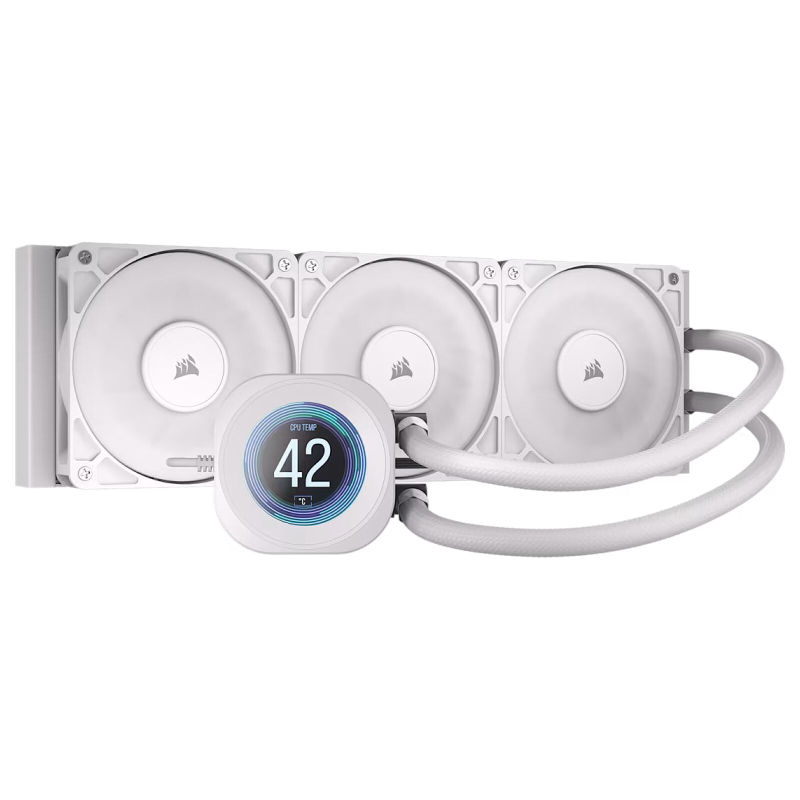 Watercooling AIO Corsair Nautilus 360 RS LCD - Blanc - Autre vue