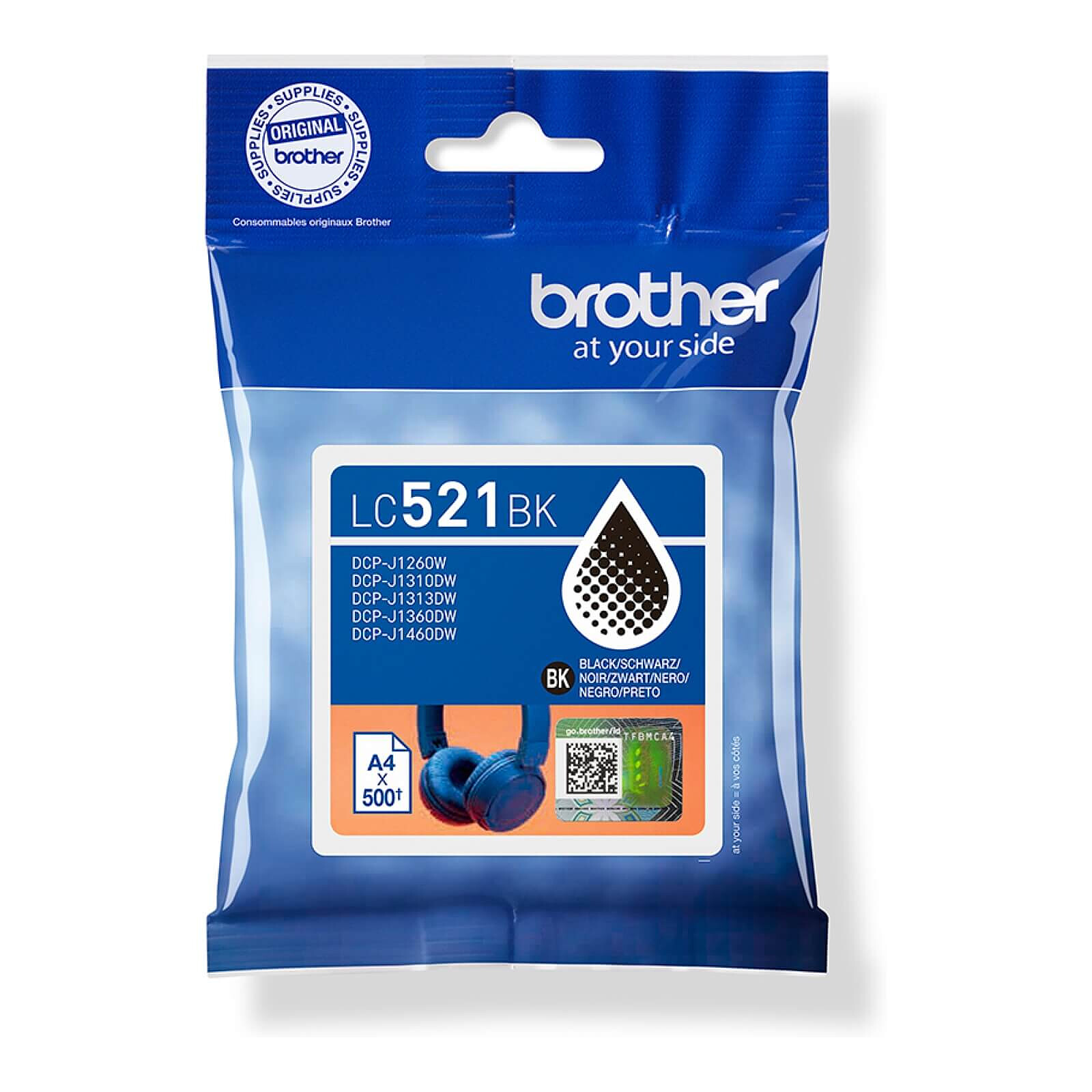Cartouche d'encre Brother LC521BK - Noir - Autre vue