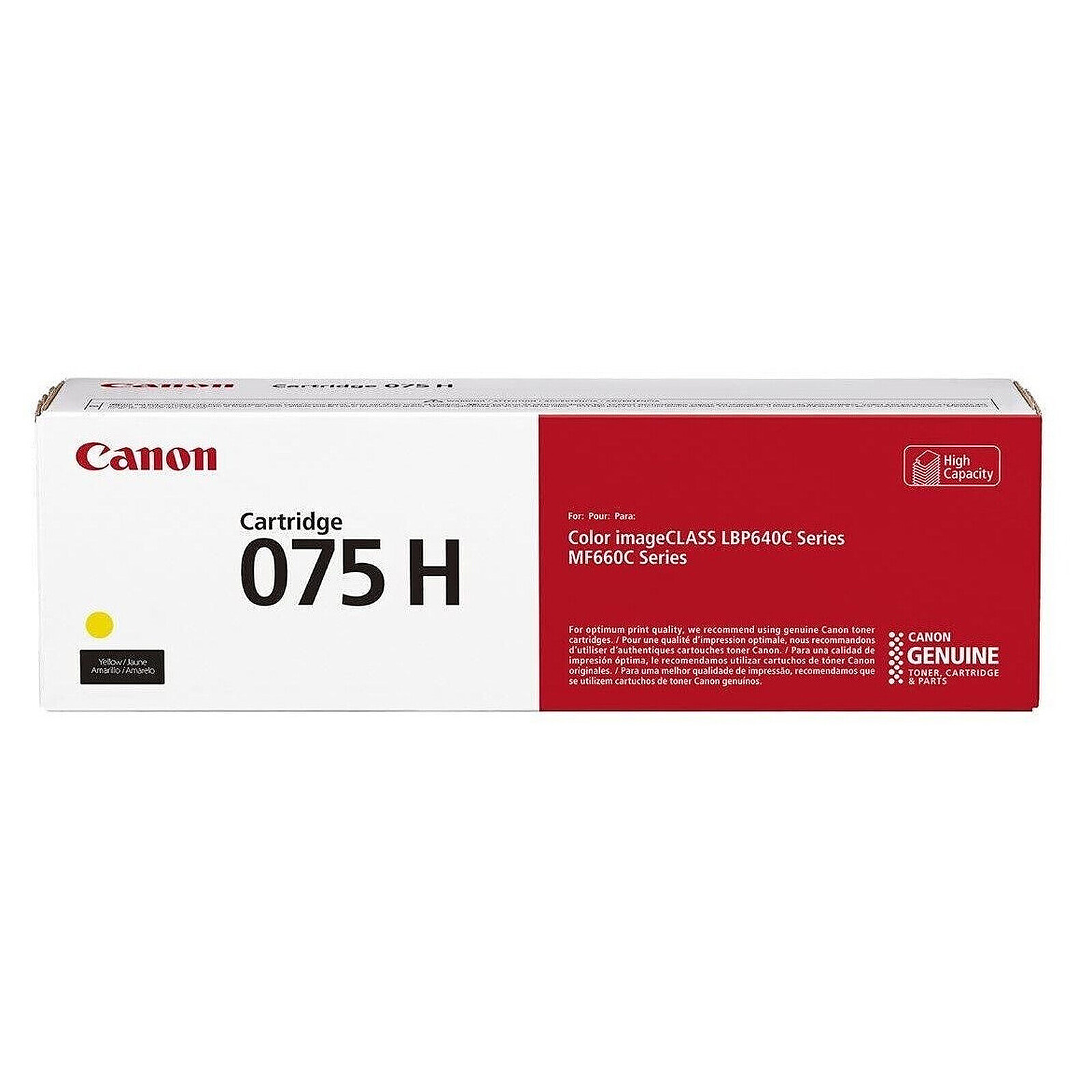 Toner Canon 075 H - Jaune - Autre vue
